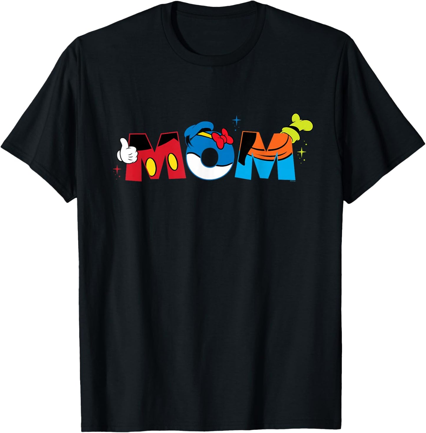 Disney Mickey Mouse and Friends Mom Mother’s Day Birthday T-Shirt - T-Shirt | Black