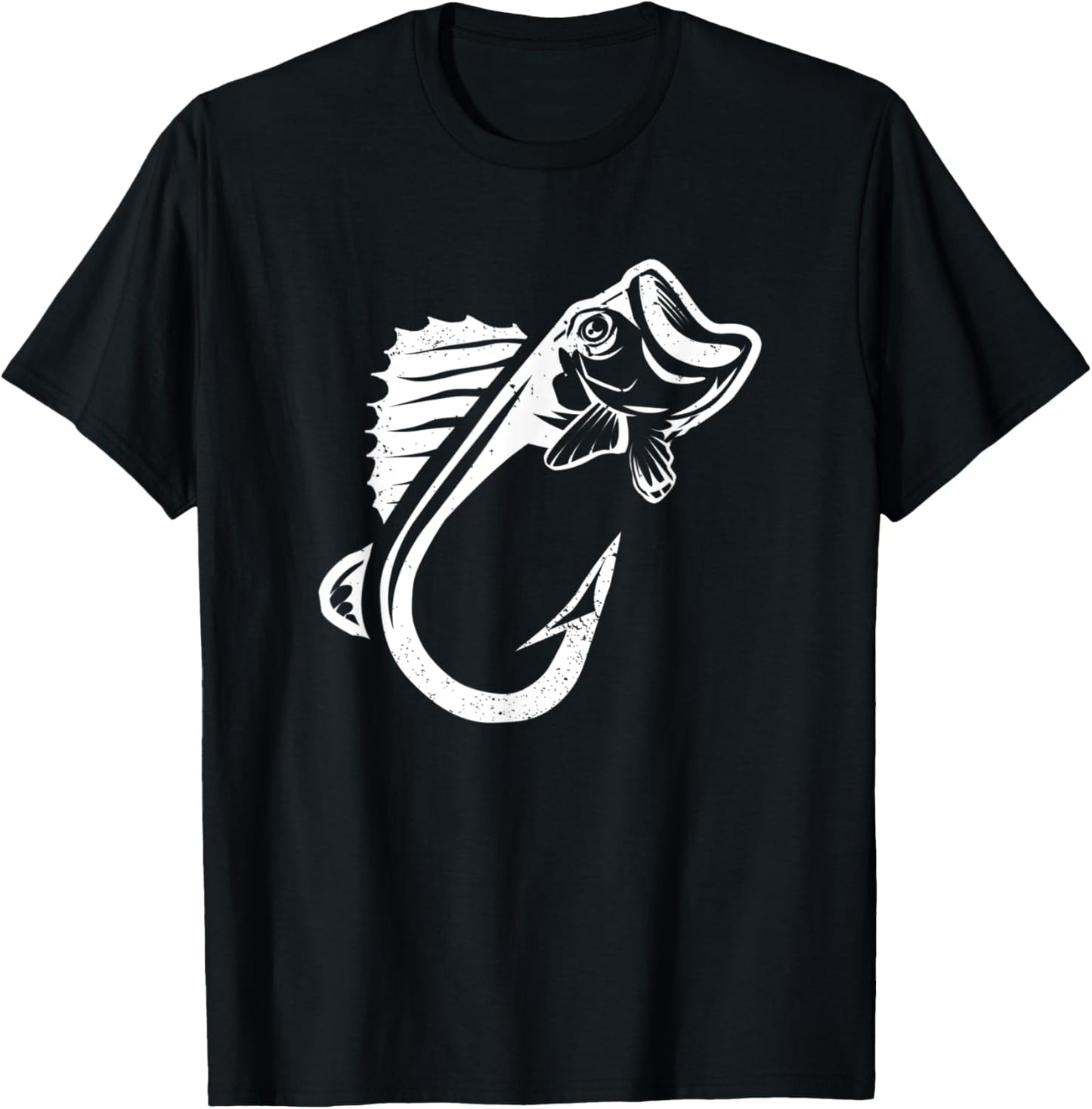 Cool Fishing Hook Fish Walleye Fishing Hooks Fisherman T-Shirt - T-Shirt | Black