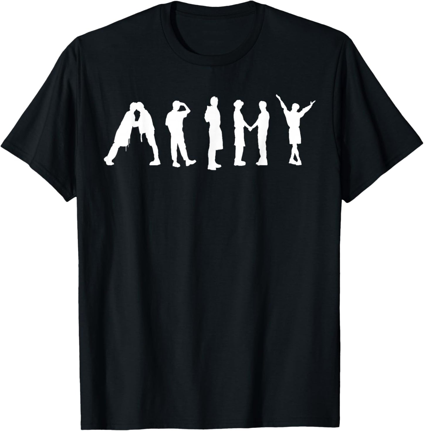 Pop Inspired Butter Band Group Army T-Shirt - T-Shirt | Black