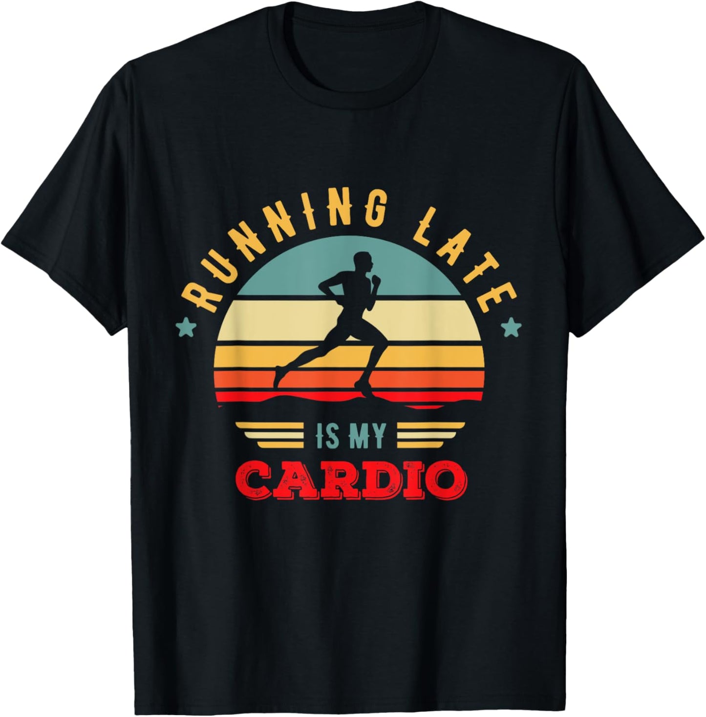 Bodybuilder and Powerlifting for Running late is my Cardio T-Shirt - T-Shirt | Black