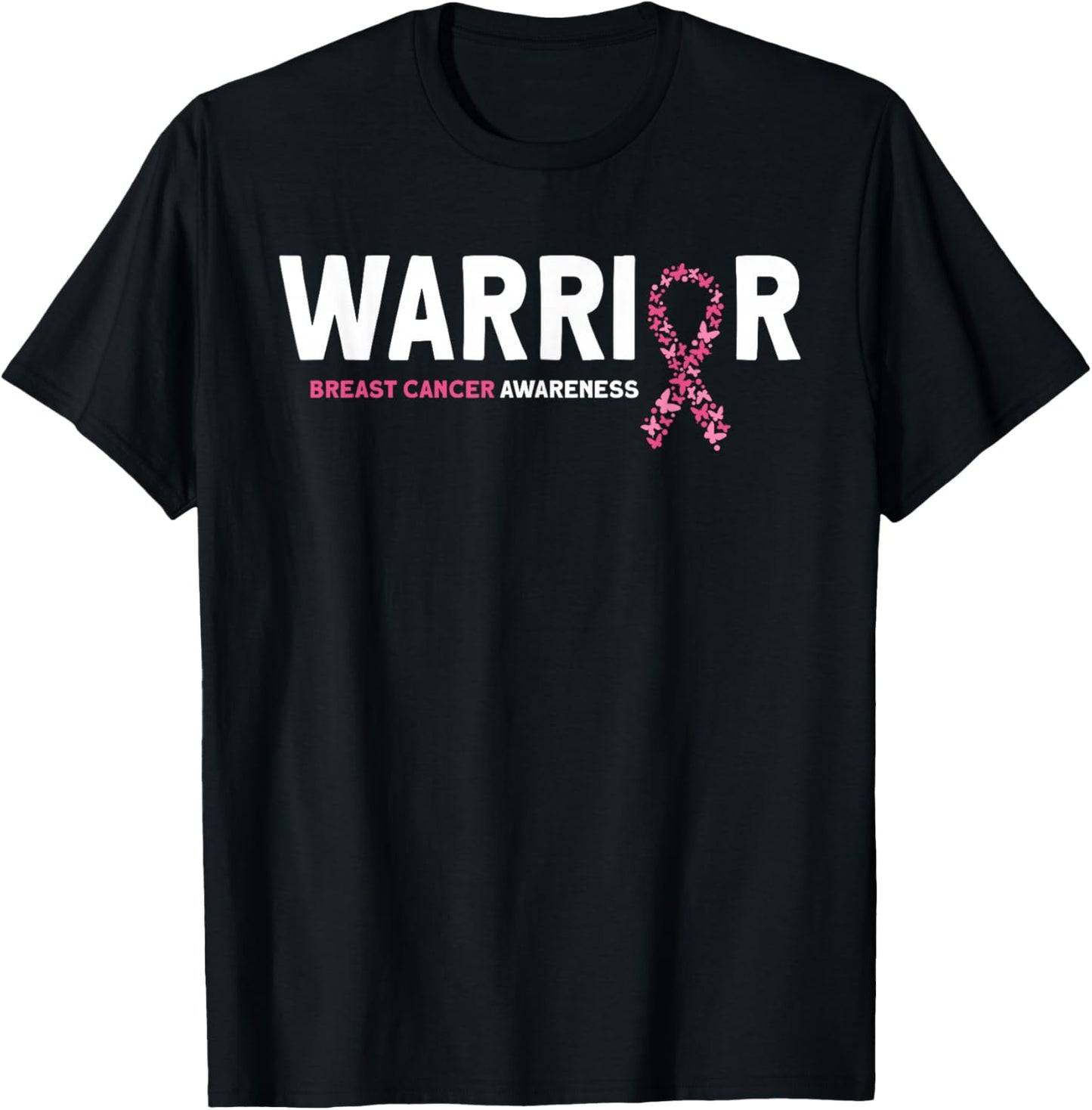 Breast Cancer Warrior Breast Cancer Awareness T-Shirt - T-Shirt | Black