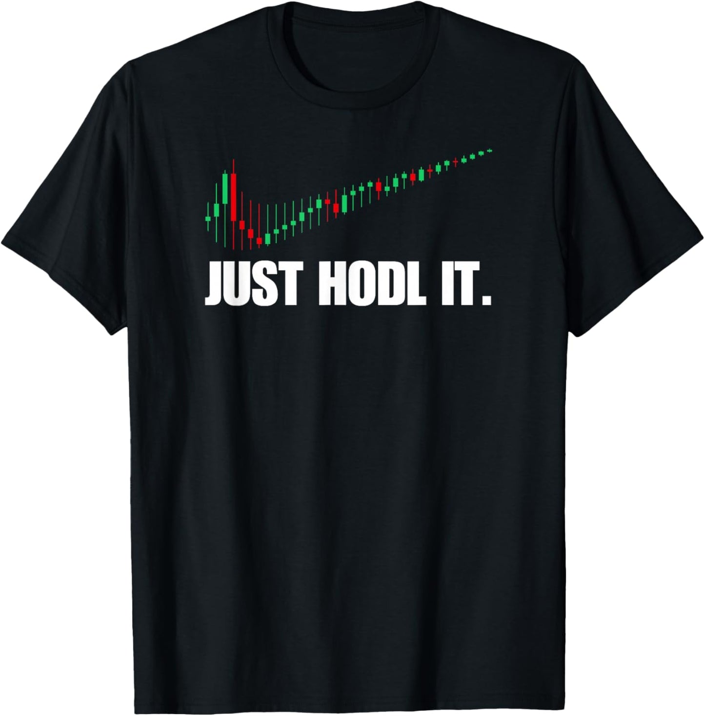 azDesigns Crypto Bitcoin BTC Blockchain Just HODL Bitcoin I Cool BTC Bitcoin T-Shirt - T-Shirt | Black