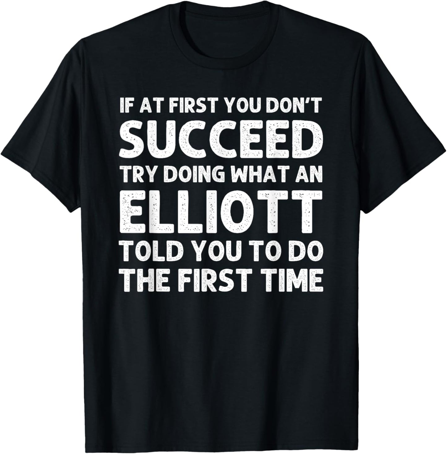 ELLIOTT Funny Surname Family Tree Birthday Reunion Idea T-Shirt - T-Shirt | Black