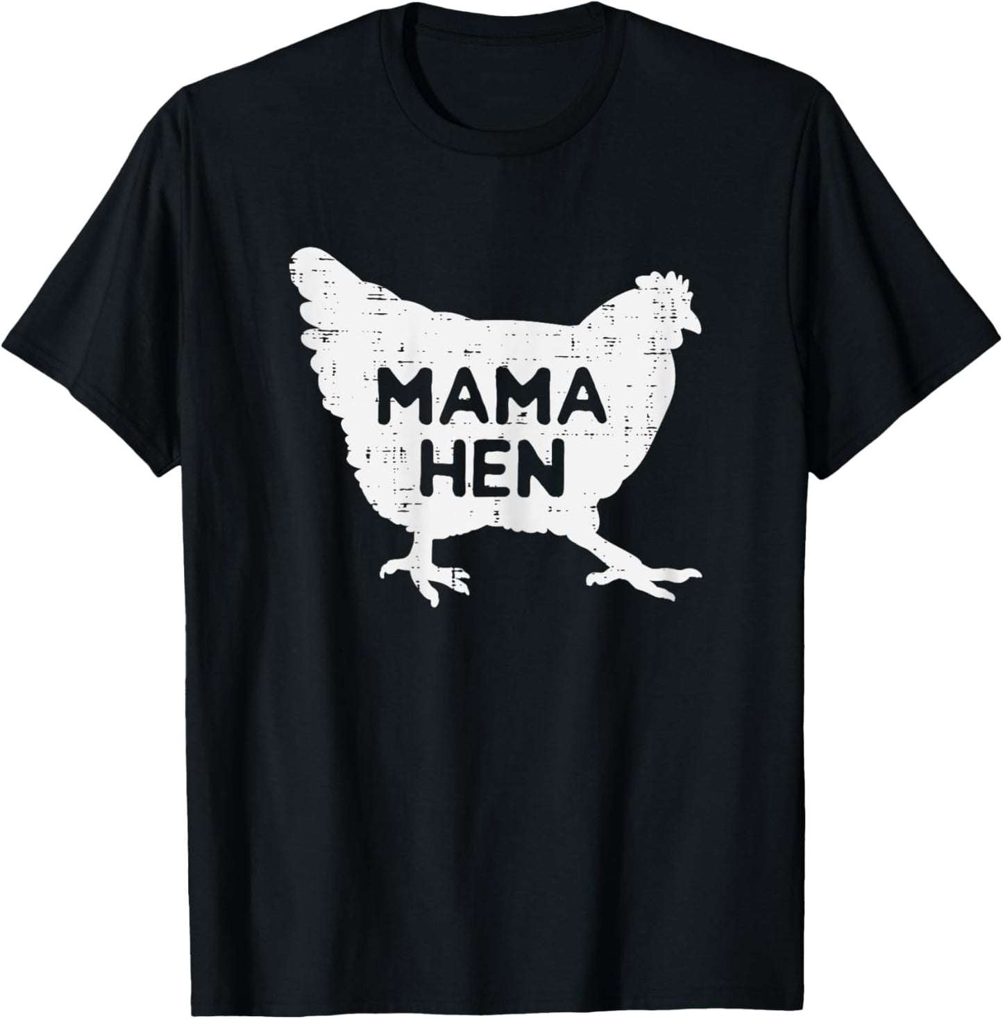 Mama Hen Chicken Funny Mothers Day Farm Farmer Mom Women T-Shirt - T-Shirt | Black