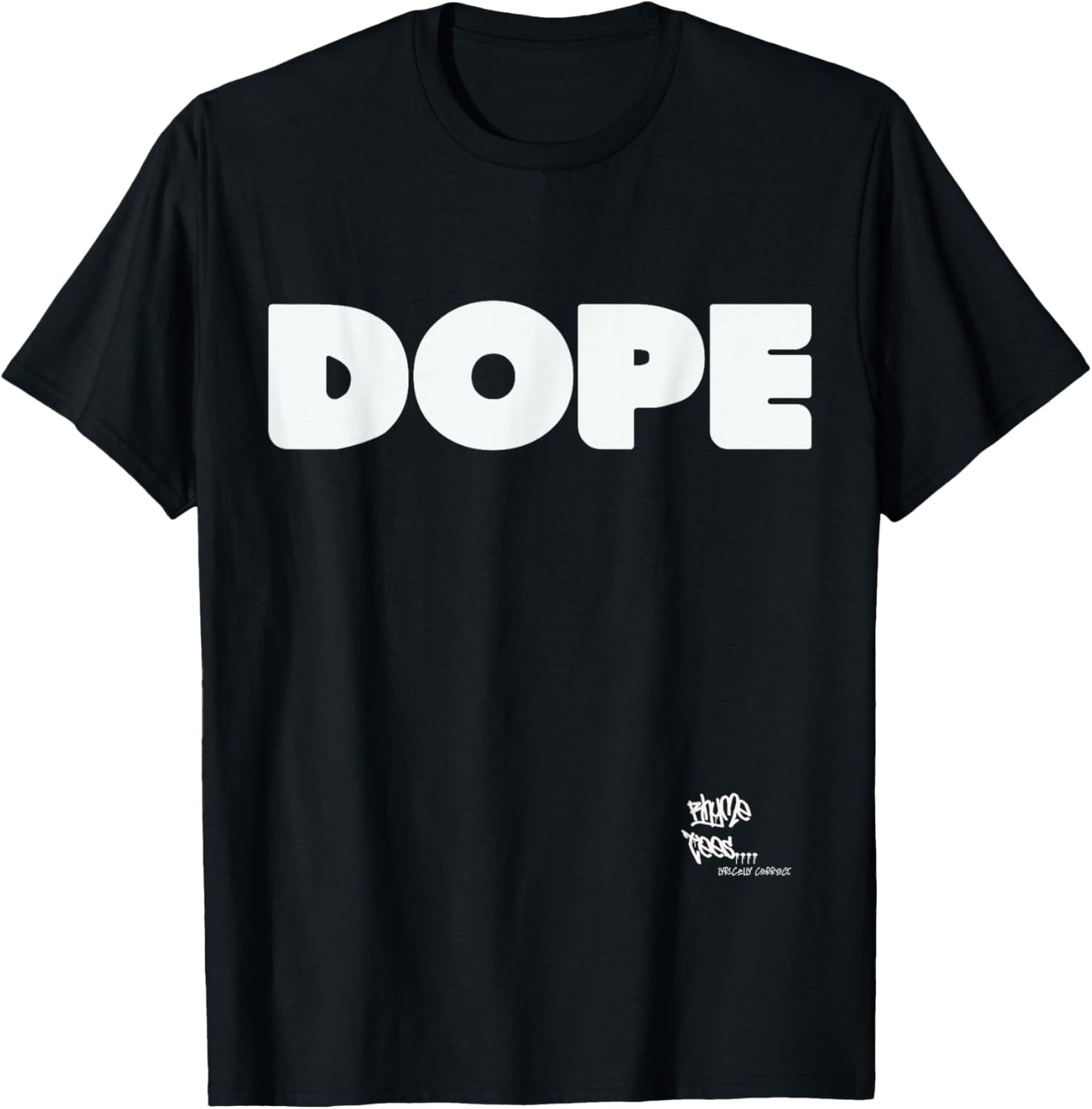 DOPE Graphic Hip Hop Rap 80s 90s Urban Merch Inspired T-Shirt - T-Shirt | Black