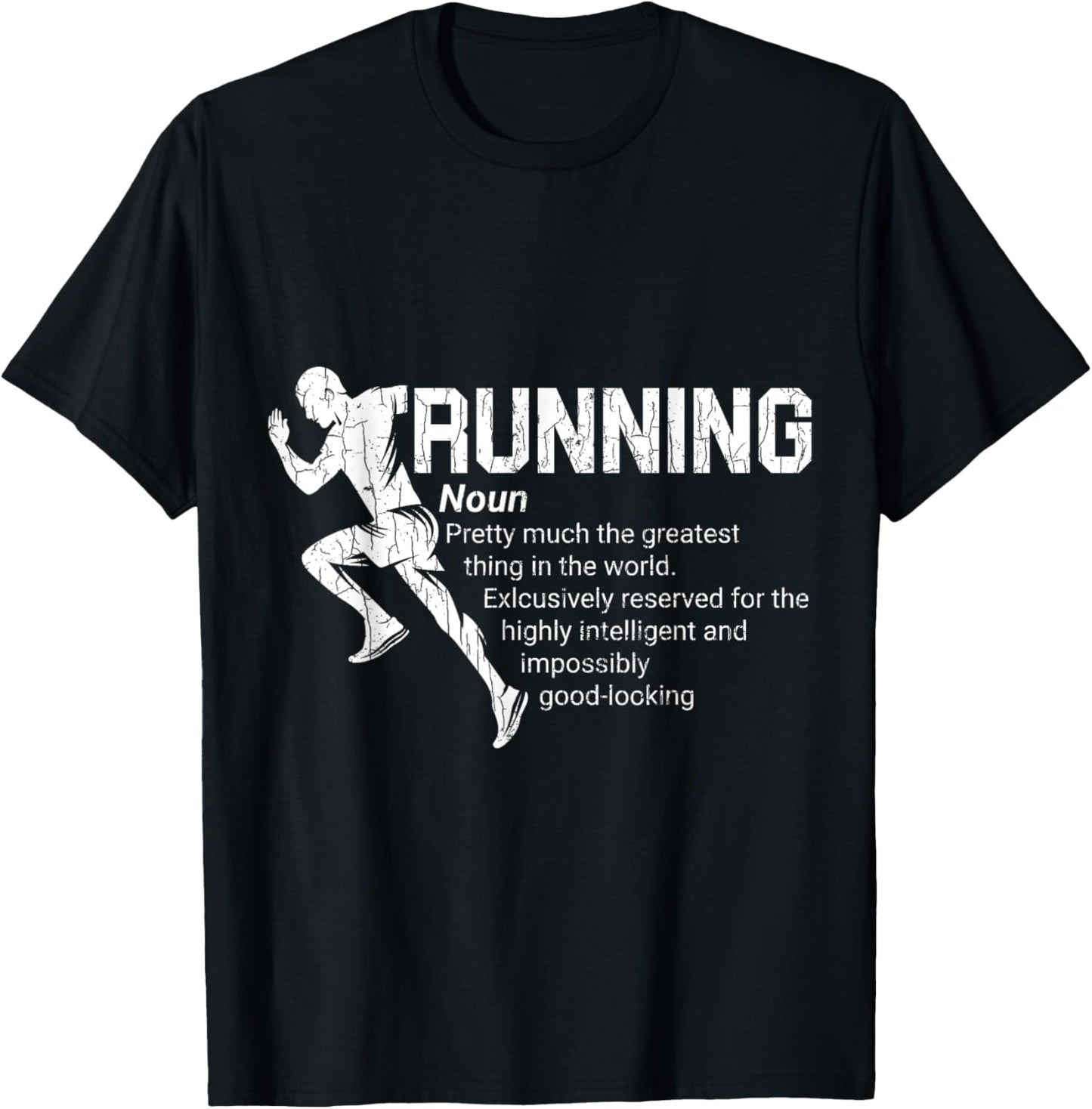 Running Definition Funny Marathon Runner Graphic T-Shirt - T-Shirt | Black