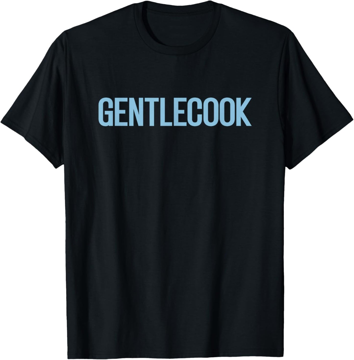 Gentlecook Men's Black Cotton Polyester Modern Classic T-Shirt - T-Shirt | Black