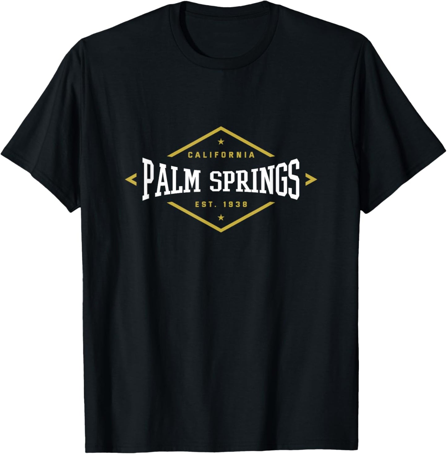Palm Springs California 1938 Hometown CA Home State T-Shirt - T-Shirt | Black