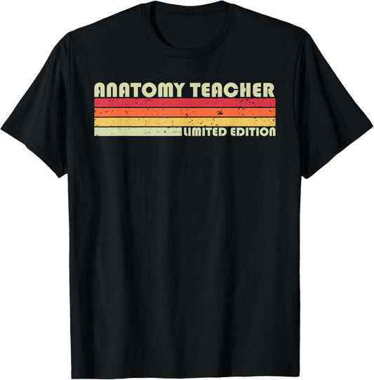 ANATOMY TEACHER Funny Job Title Profession Birthday Worker Women Kids T-Shirt - T-Shirt | Black