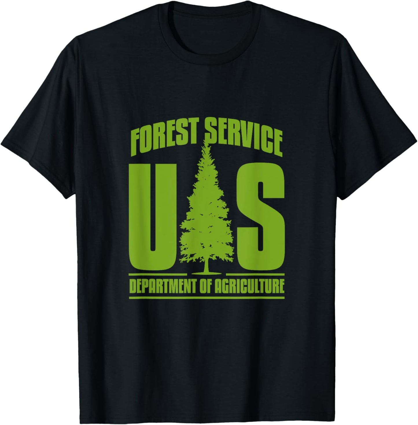 Forest Service US Department of Agriculture United States T-Shirt - T-Shirt | Black