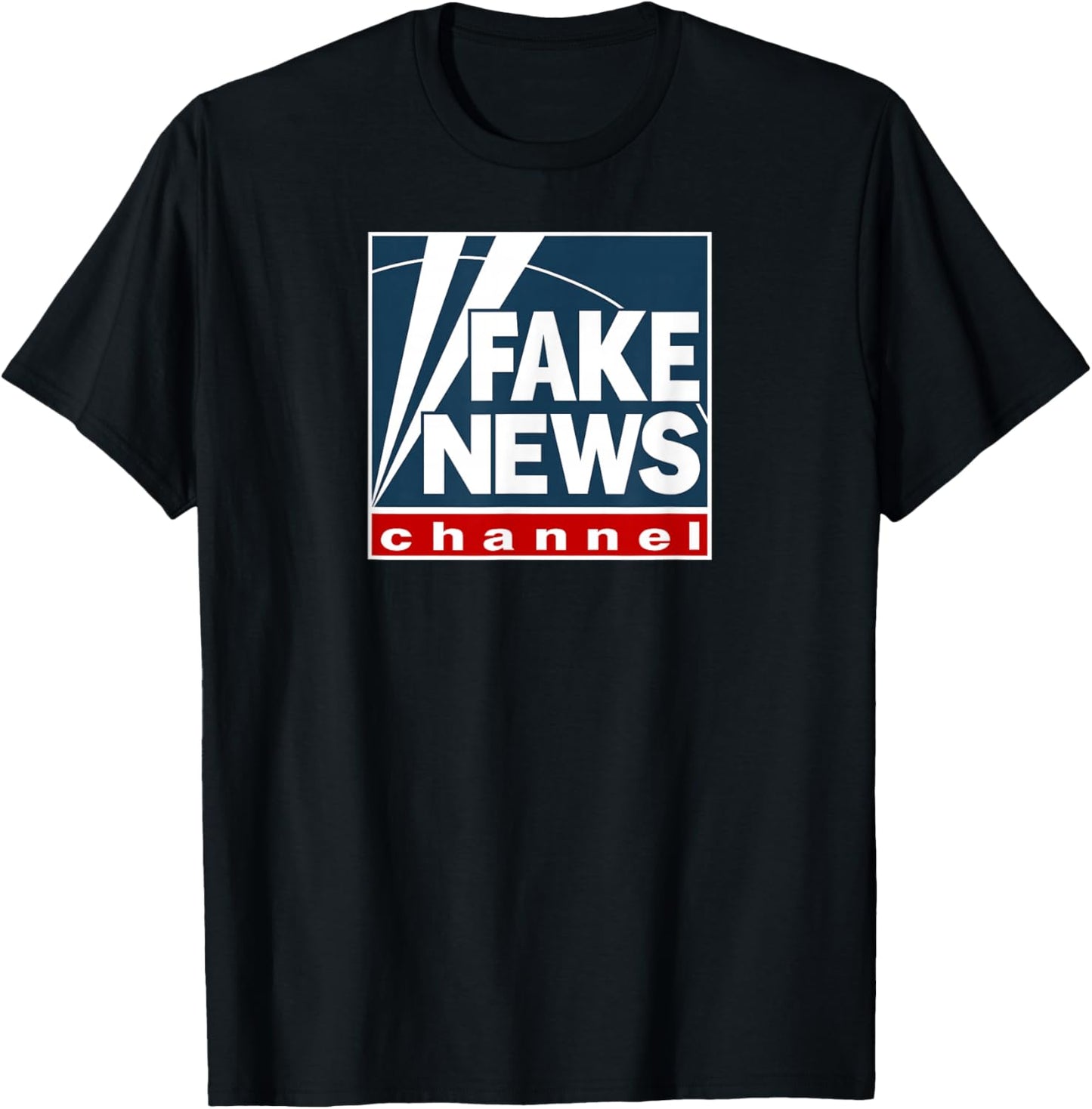 Fake News Channel T-Shirt - T-Shirt | Black