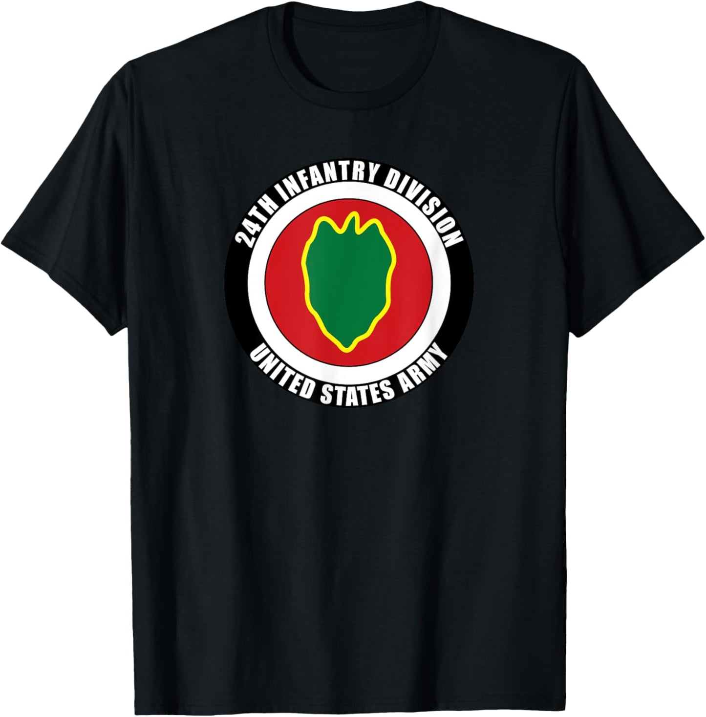 24th Infantry Division United States Army Veteran Military T-Shirt - T-Shirt | Black