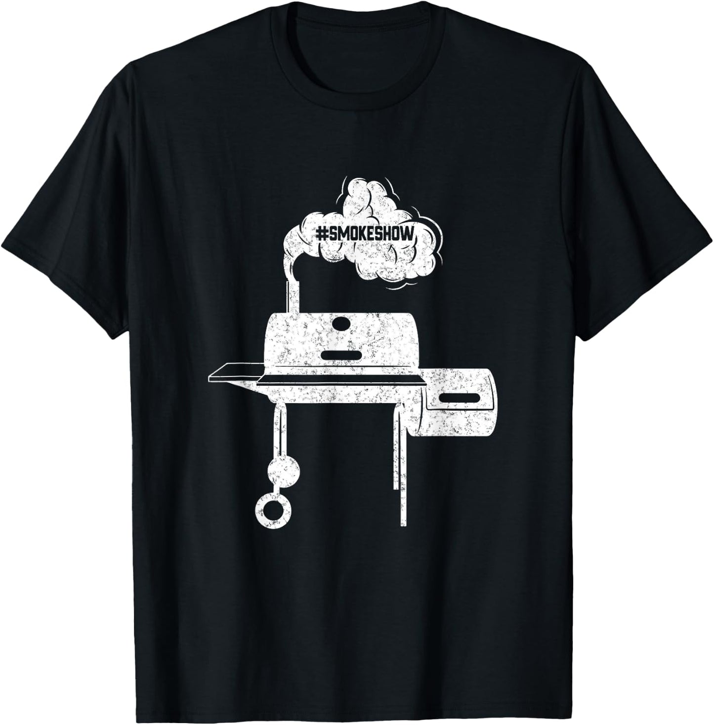 Smokeshow, Funny Backyard BBQ Barbecue Humor Dad Husband Men T-Shirt - T-Shirt | Black