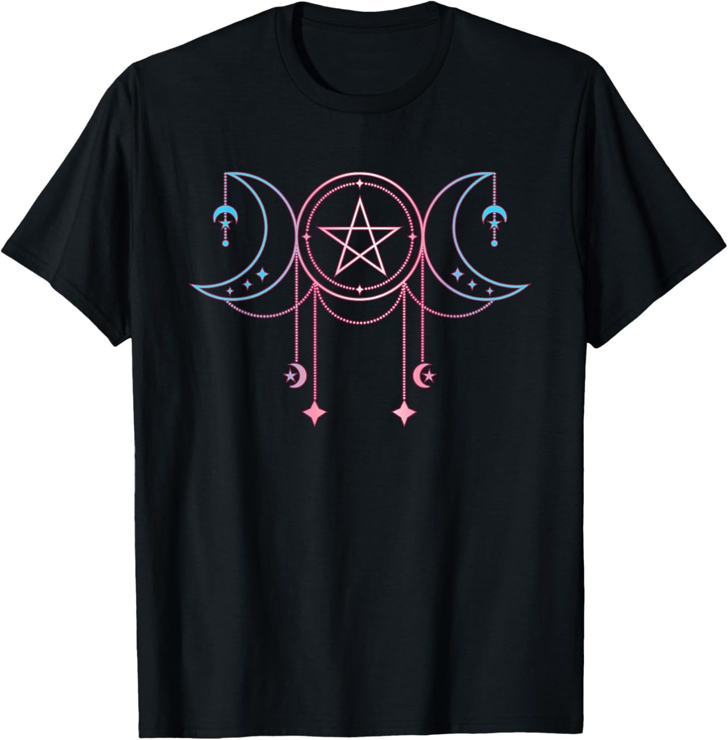 Triple Moon Goddess Transgender T-Shirt - T-Shirt | Black