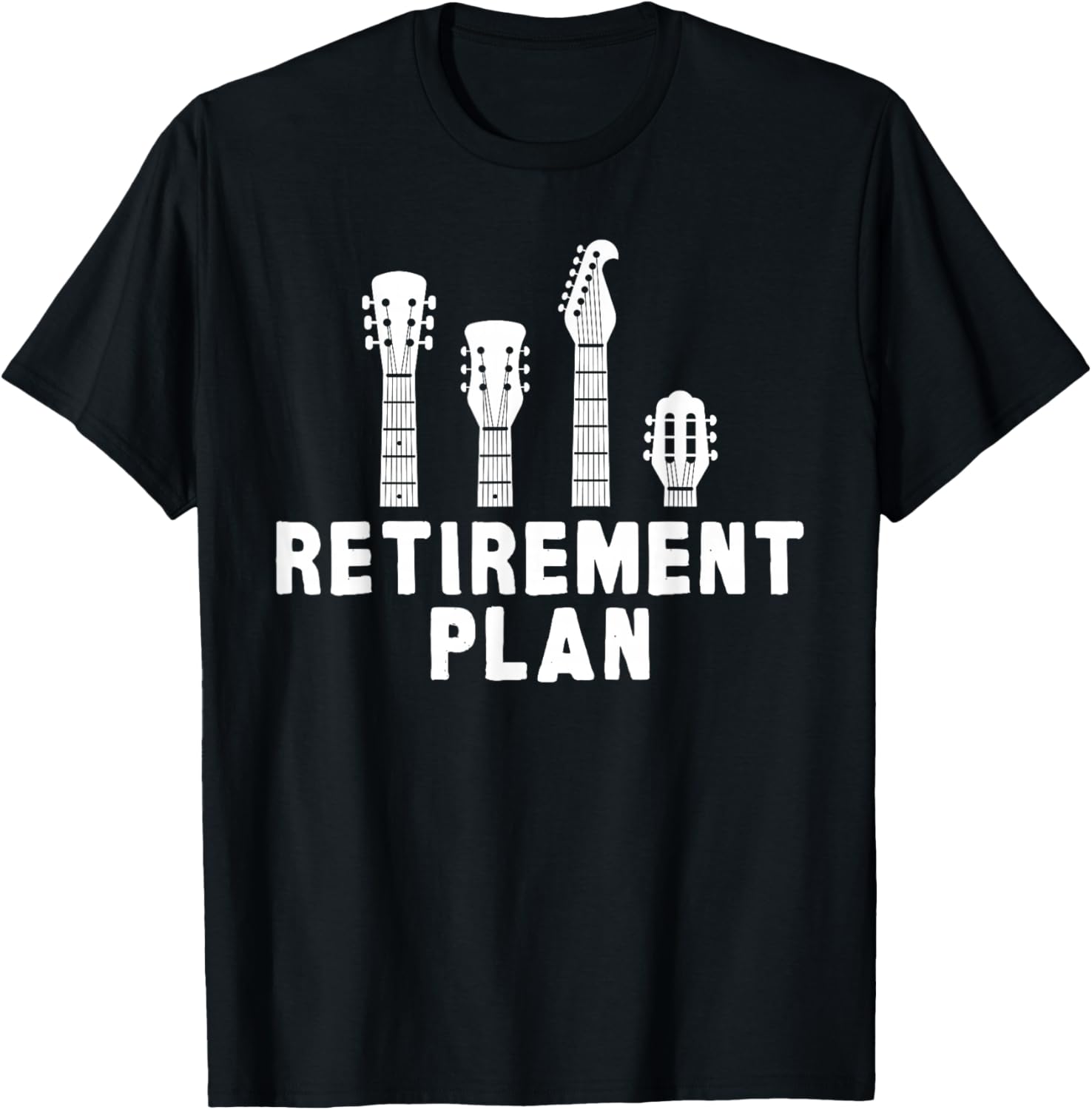 Guitar Band Retirement Plan Musik CD & Vinyl Vintage T-Shirt - T-Shirt | Black