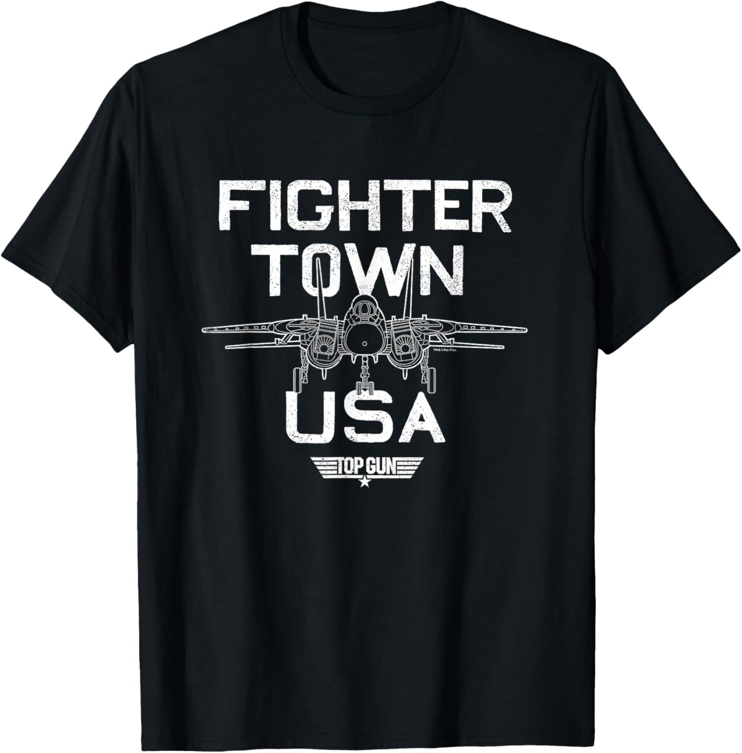 Top Gun - Property Of Fighter Town T-Shirt - T-Shirt | Black