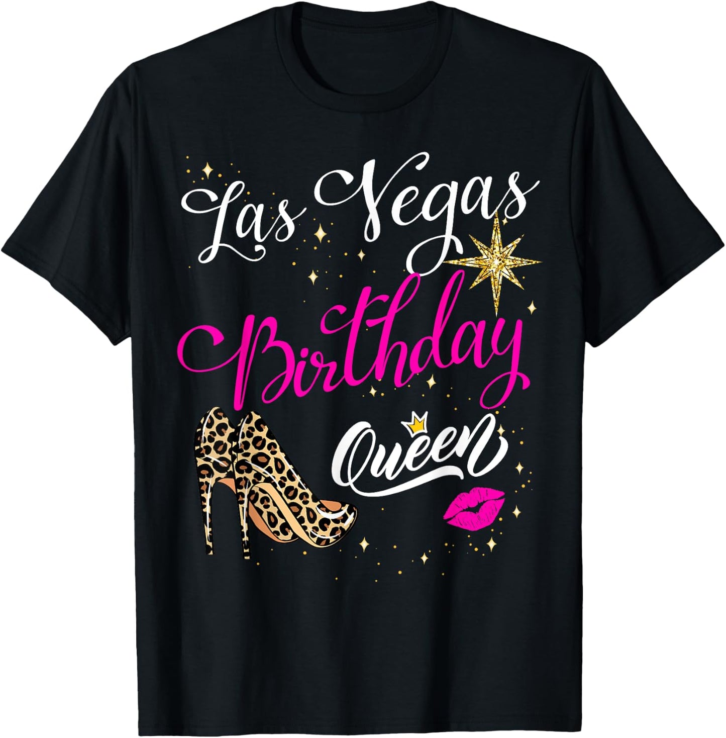 Las Vegas Girls Trip 2024 Vegas Baby Birthday Queen Squad T-Shirt - T-Shirt | Black