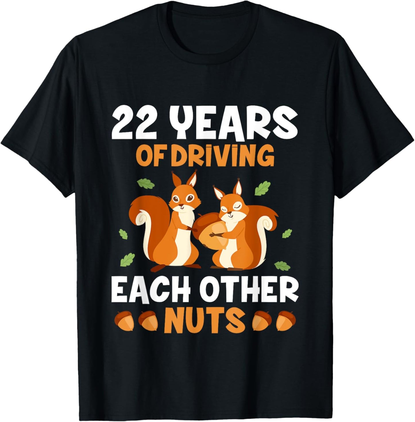 22nd 22-Year Wedding Anniversary Funny Couple T-Shirt - T-Shirt | Black