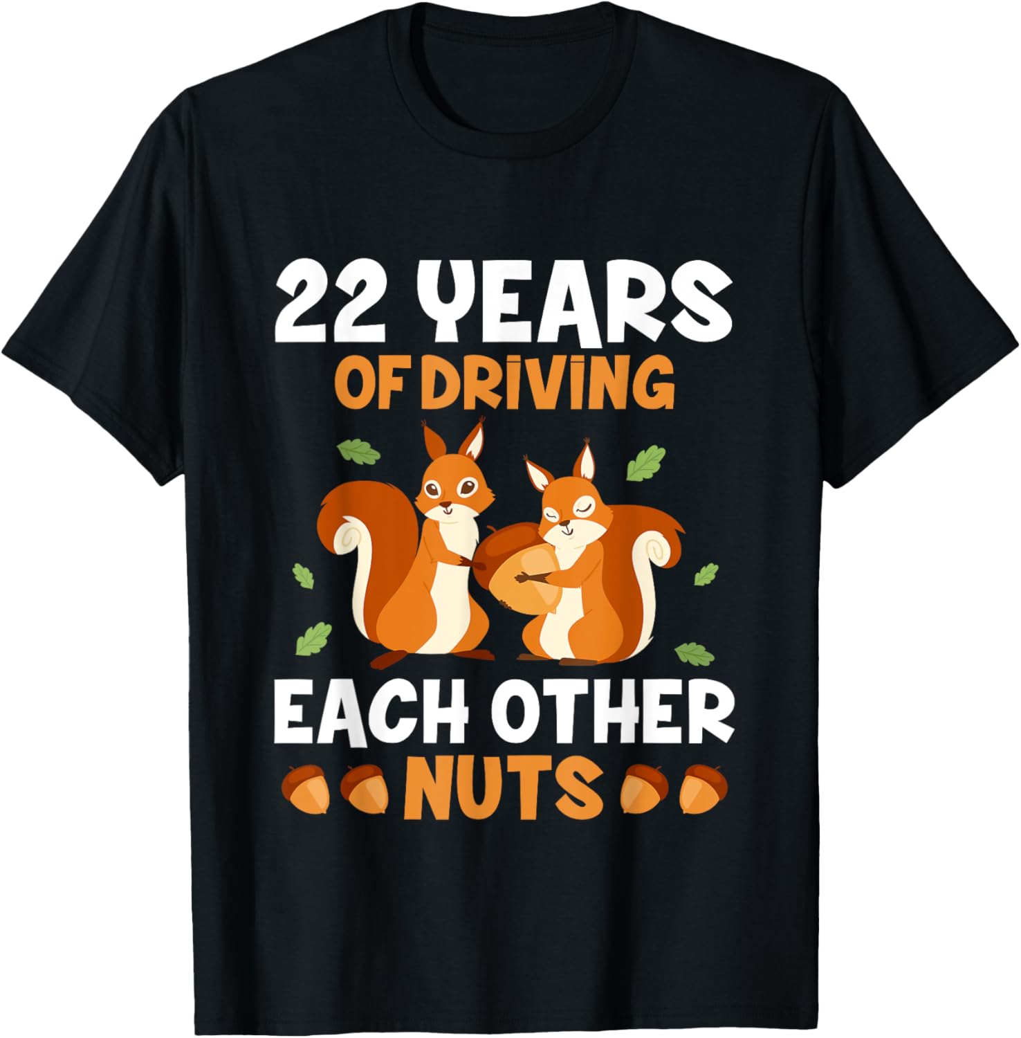22nd 22-Year Wedding Anniversary Funny Couple T-Shirt - T-Shirt | Black