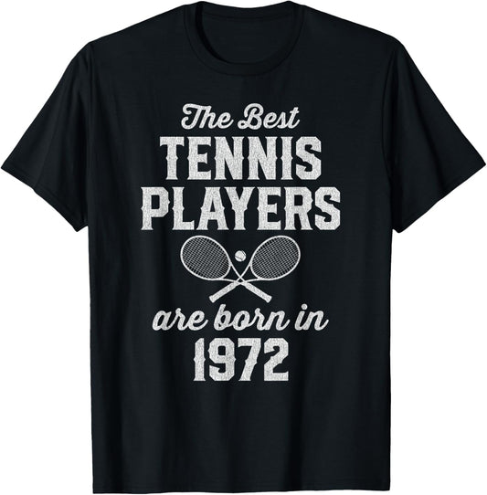 53 Year Old Tennis Player 53rd Birthday Tennis T-Shirt - T-Shirt | Black