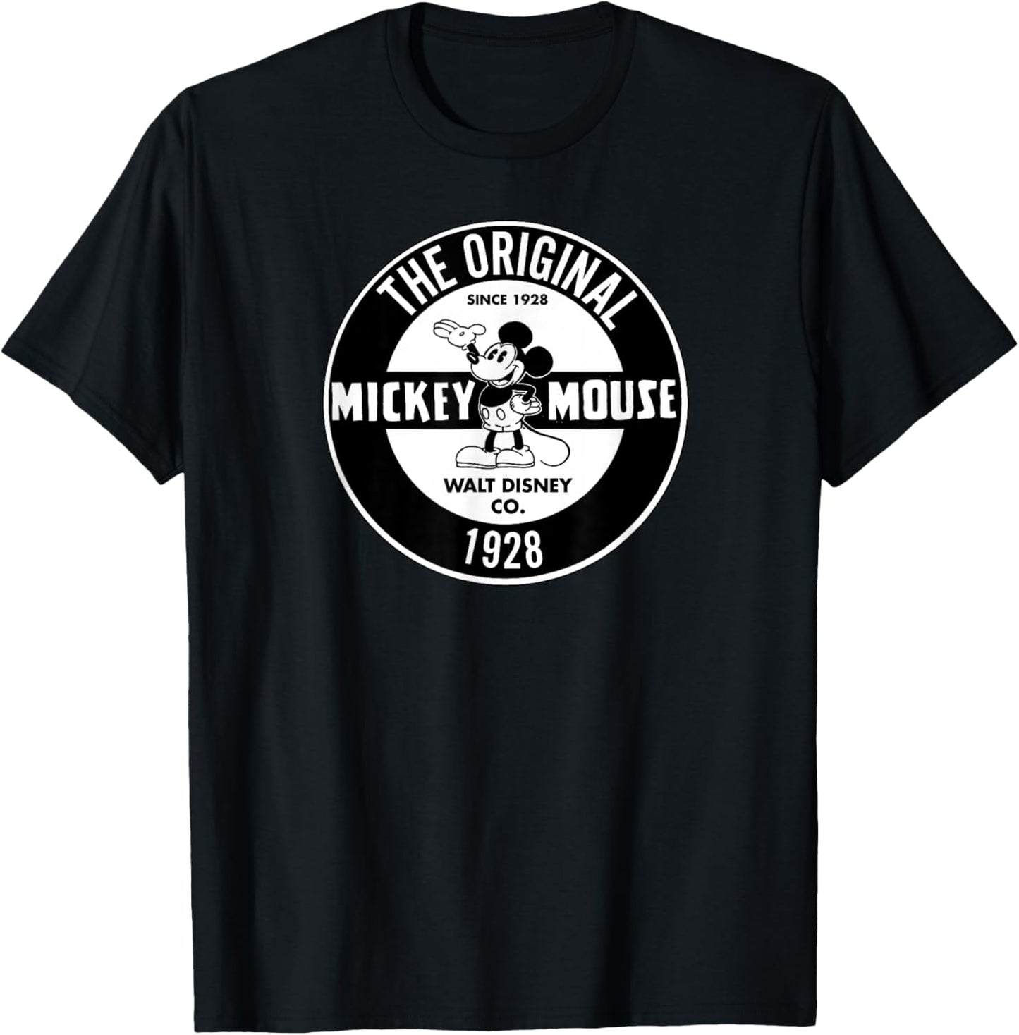 Disney Mickey Mouse The Original Since 1928 Collegiate T-Shirt - T-Shirt | Black