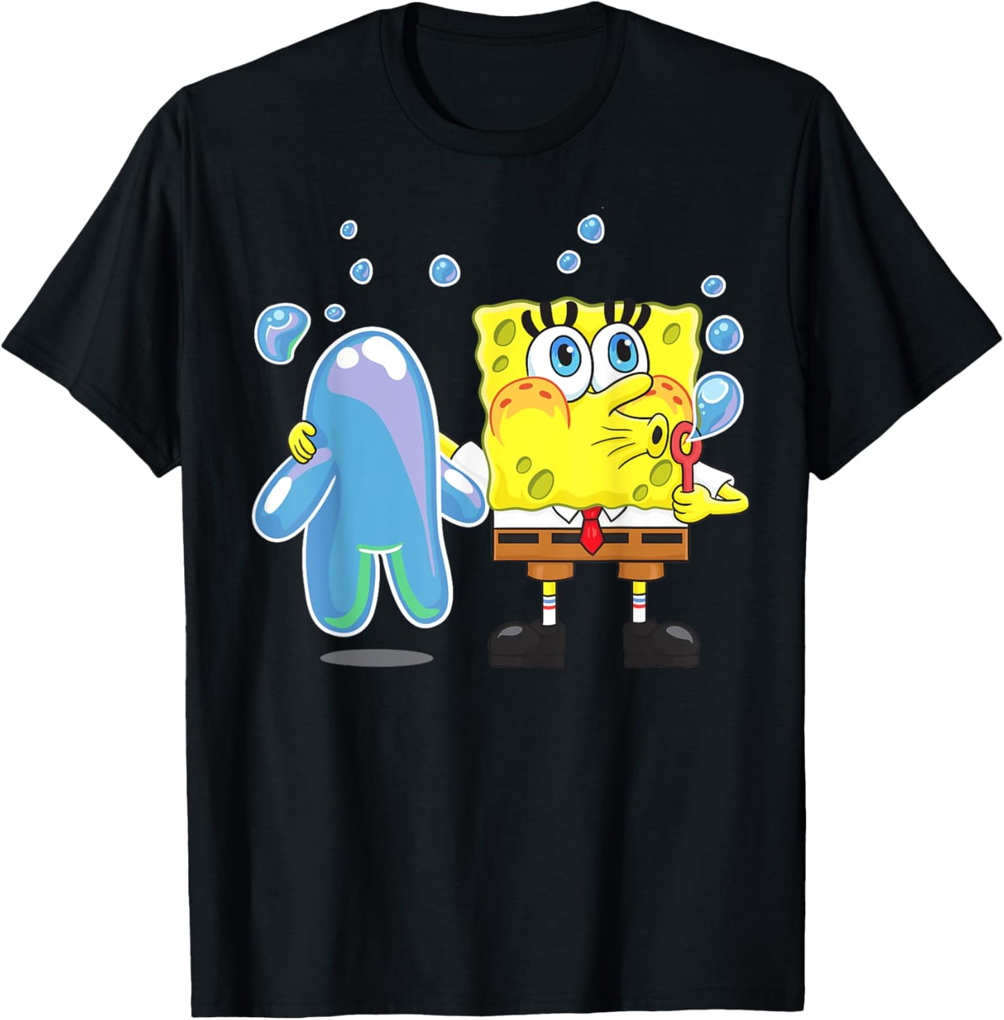 Mademark x SpongeBob SquarePants - SpongeBob Bubble Technique T-Shirt - T-Shirt | Black