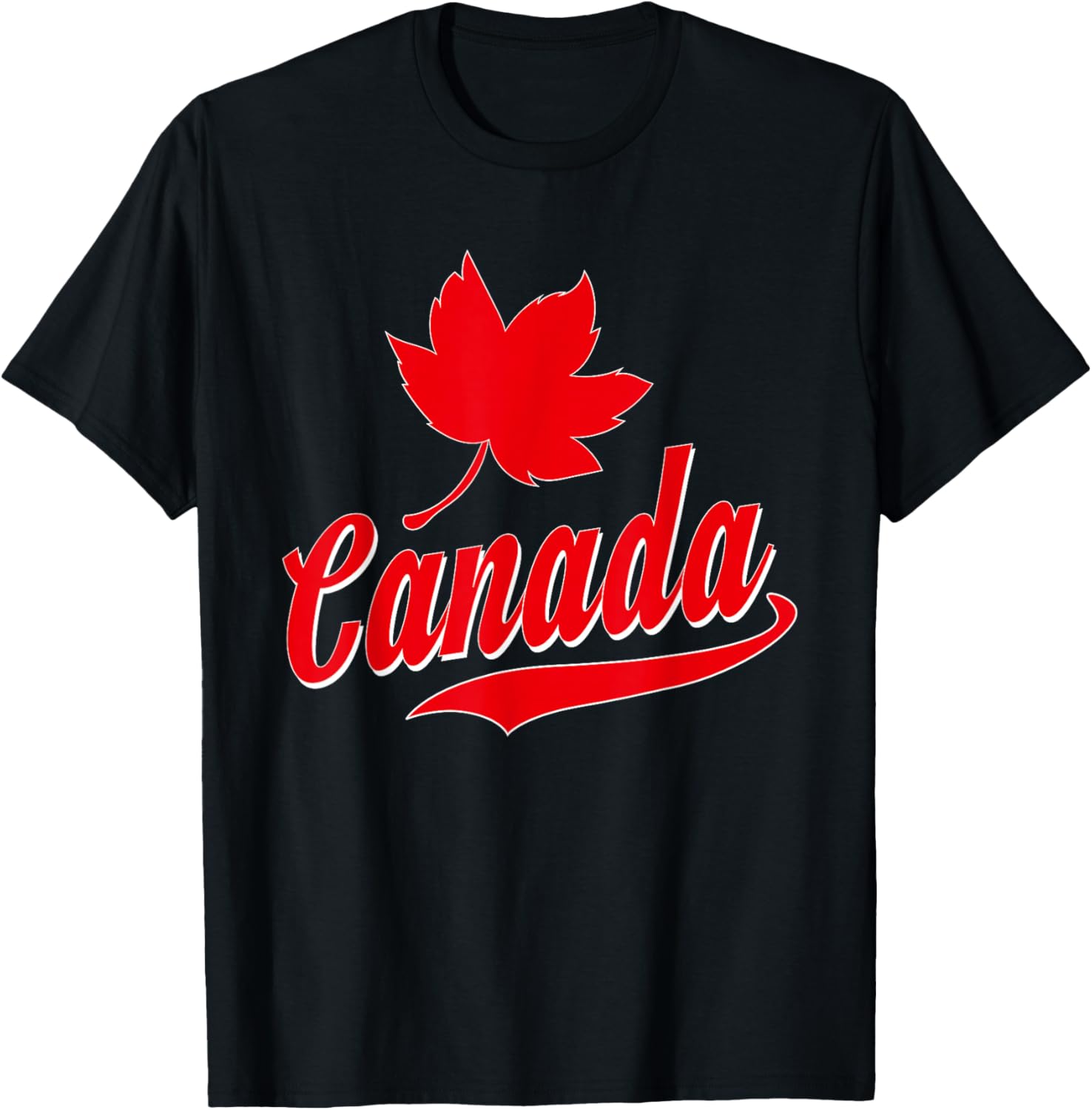 Canadian Canadian Maple Leaf Canada T-Shirt - T-Shirt | Black