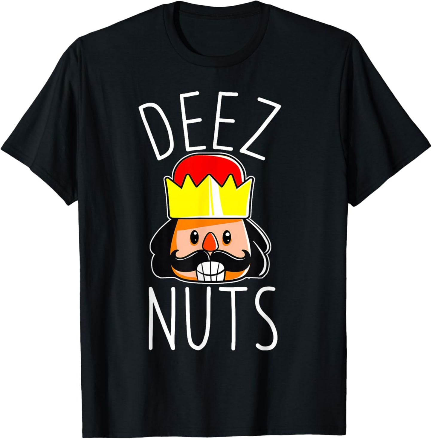 Deez Nuts Nutcracker Funny Christmas Nut Cracker Meme T-Shirt - T-Shirt | Black