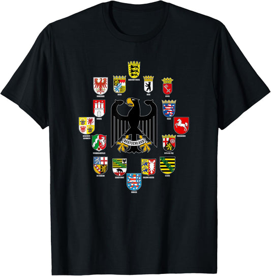 States of Germany T-Shirt - T-Shirt | Black