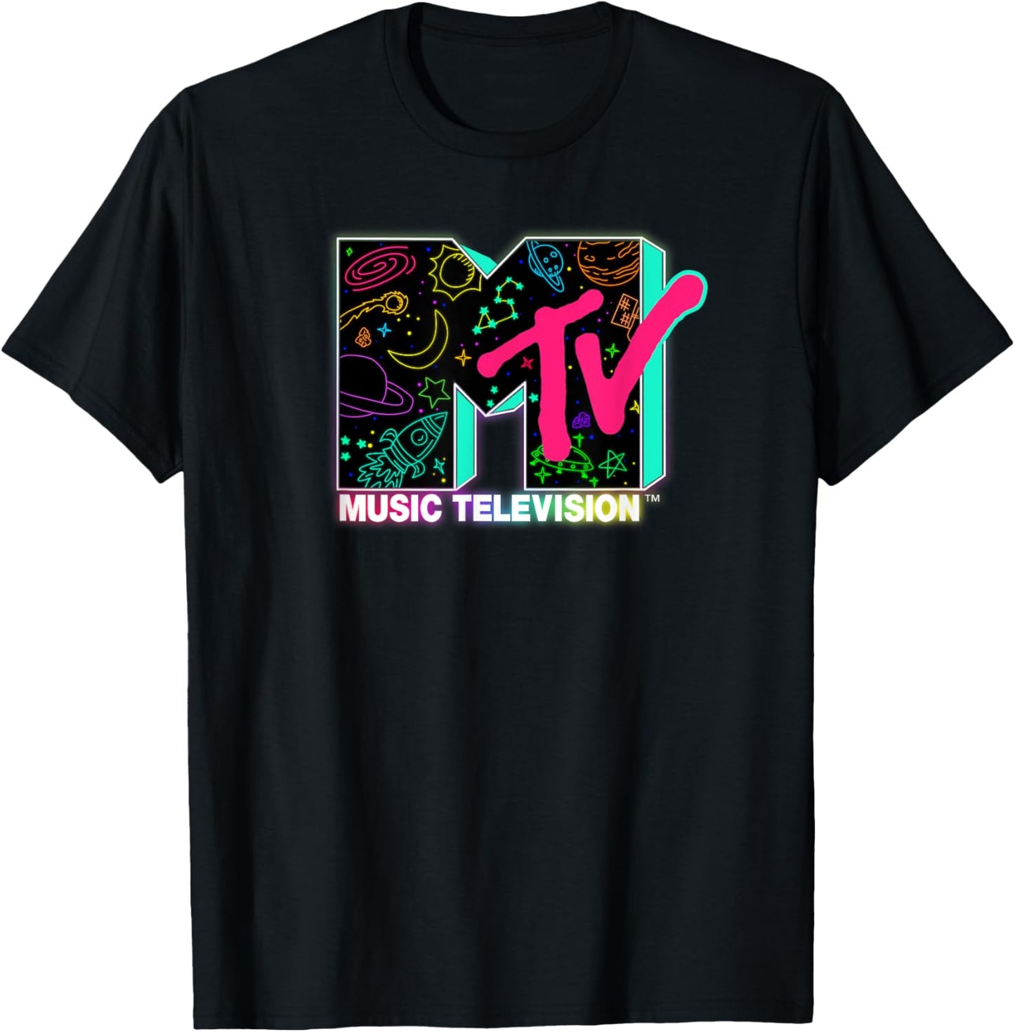 Mademark x MTV - Music Television - Intergalactic T-Shirt - T-Shirt | Black