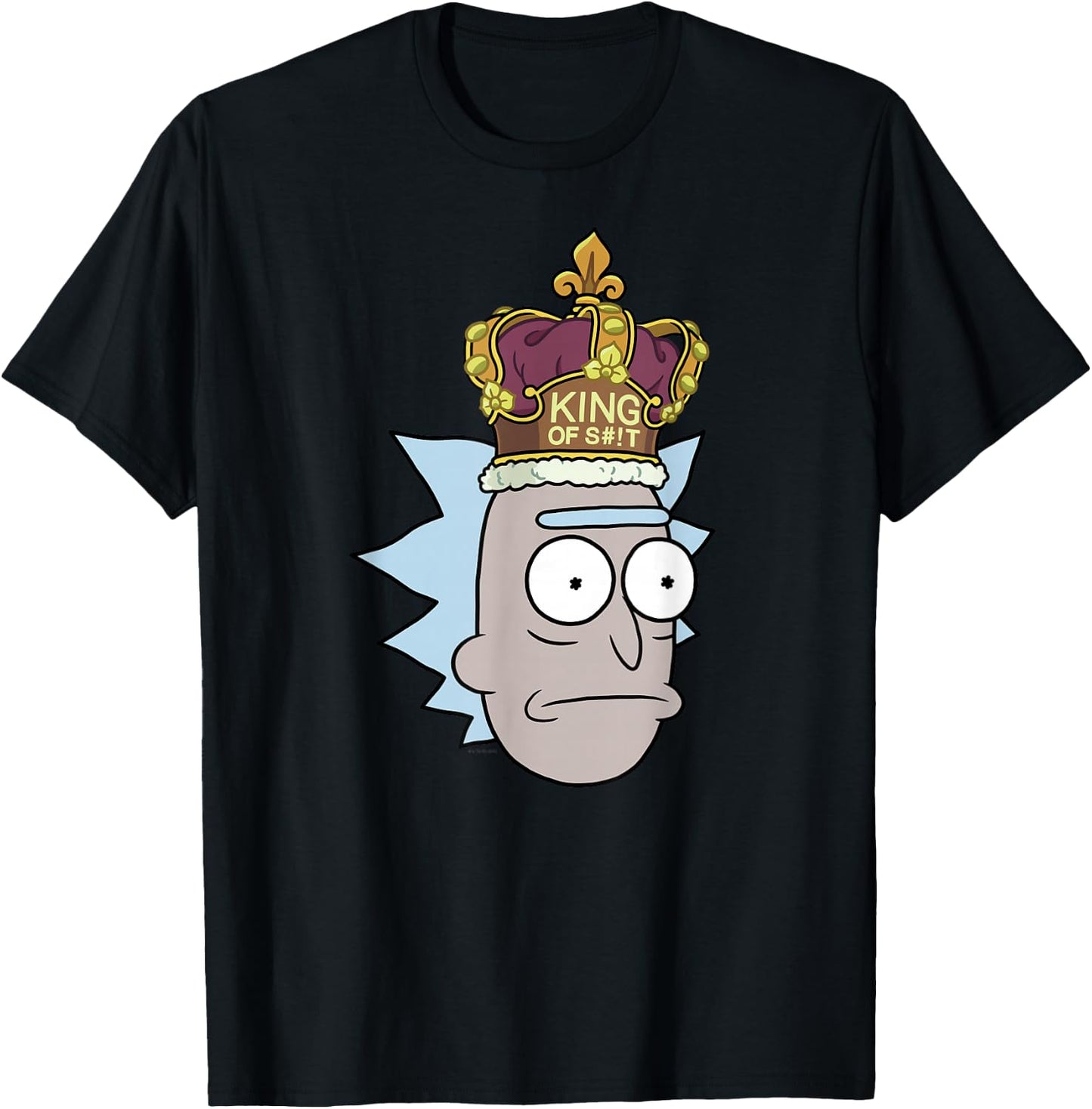 Rick and Morty King Adult Cartoon Fashion T-Shirt - T-Shirt | Black