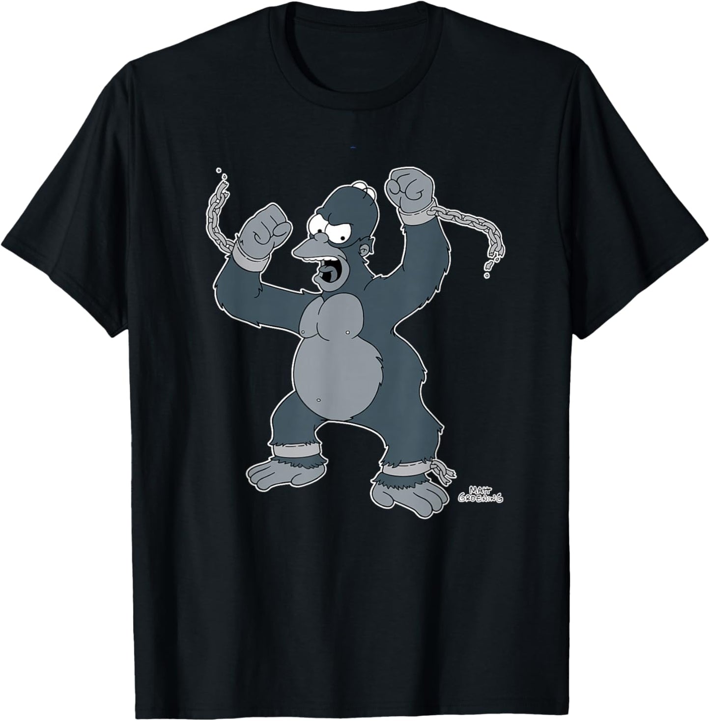 The Simpsons Treehouse of Horror Homer King Kong T-Shirt - T-Shirt | Black