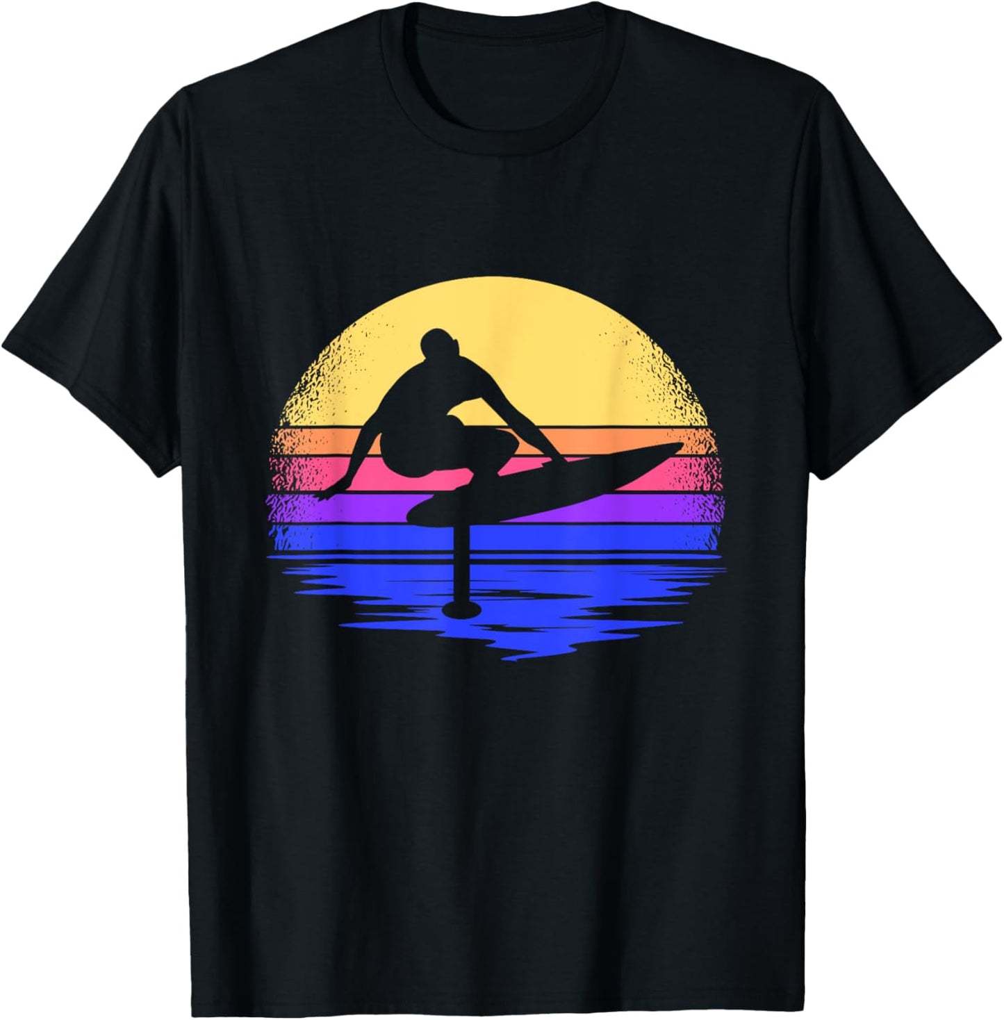 Hydrofoil Surf Foiling Foil Surfing T-Shirt - T-Shirt | Black