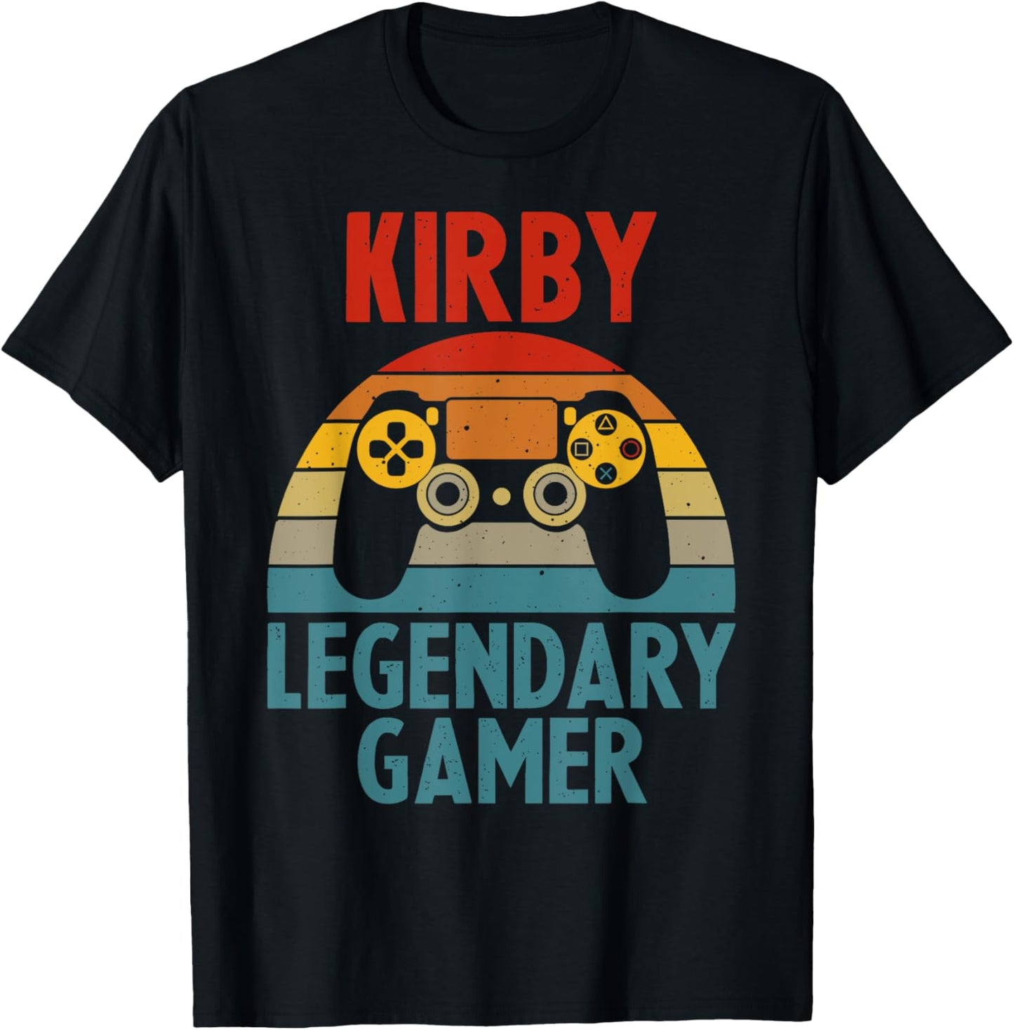 KIRBY Gift Name Personalized Funny Gaming Geek Birthday T-Shirt - T-Shirt | Black