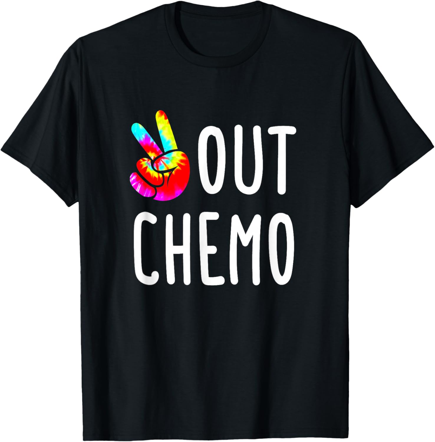 Peace Out Chemo Chemotherapy T-Shirt - T-Shirt | Black