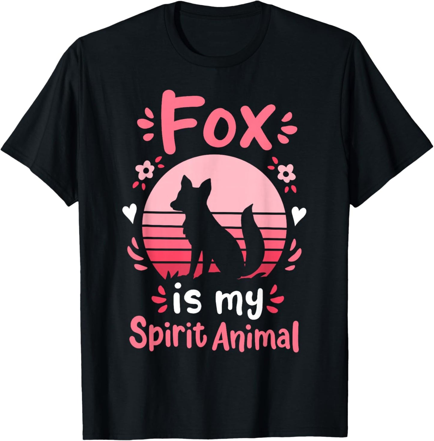 Fox Spirit Animal T-Shirt - T-Shirt | Black
