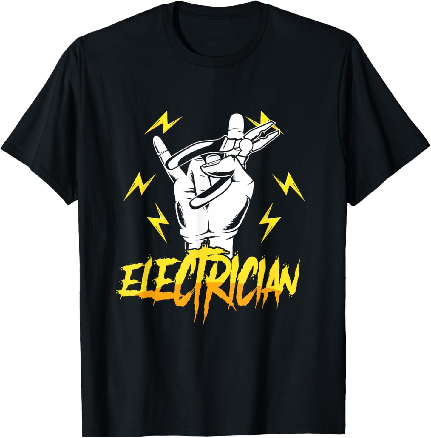 Electrician Electricity Voltage Lineman Craftsman Lineworker T-Shirt - T-Shirt | Black