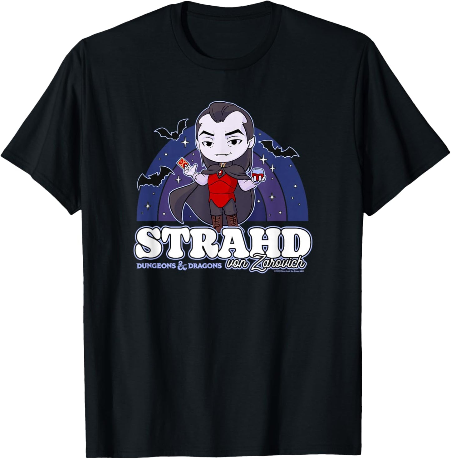 Dungeons & Dragons Strahd Von Zarovich Pride Rainbow T-Shirt - T-Shirt | Black