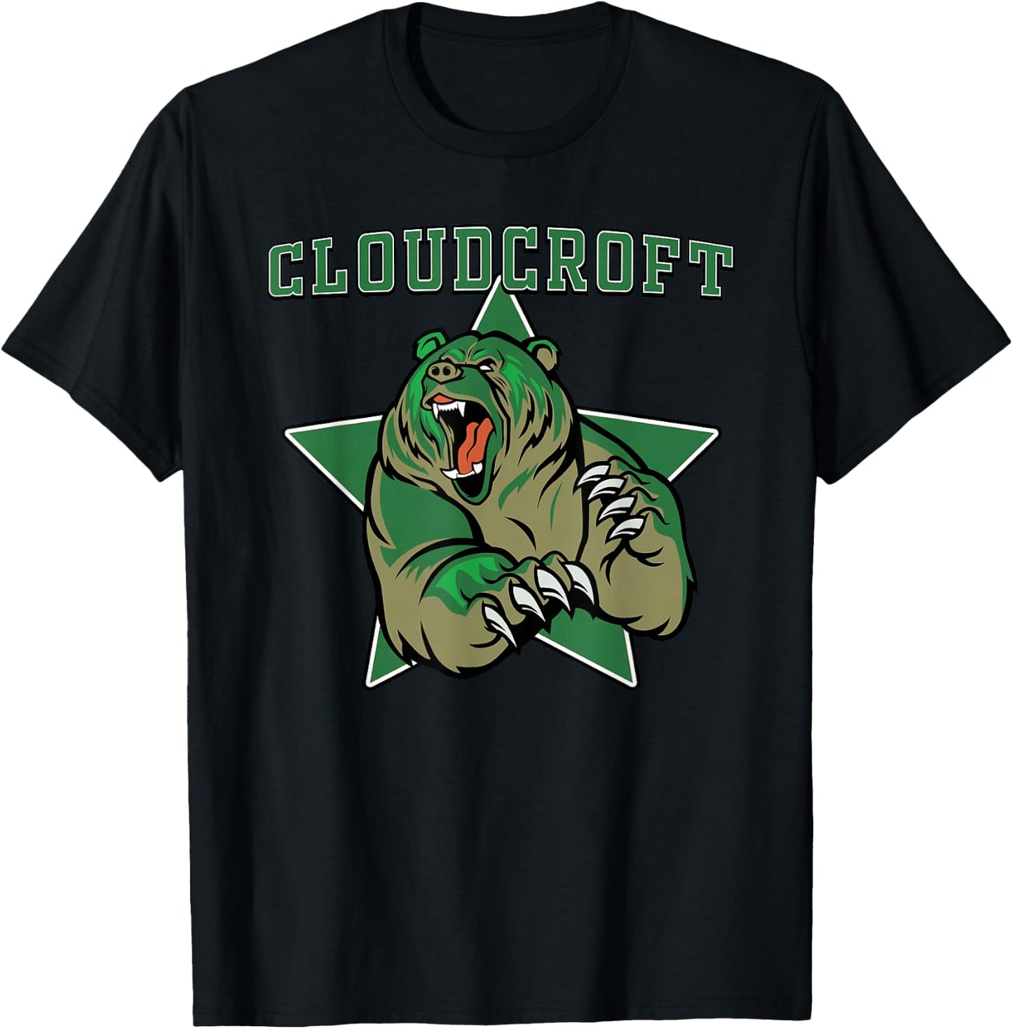 Cloudcroft Bears High School Team Spirit T-Shirt - T-Shirt | Black