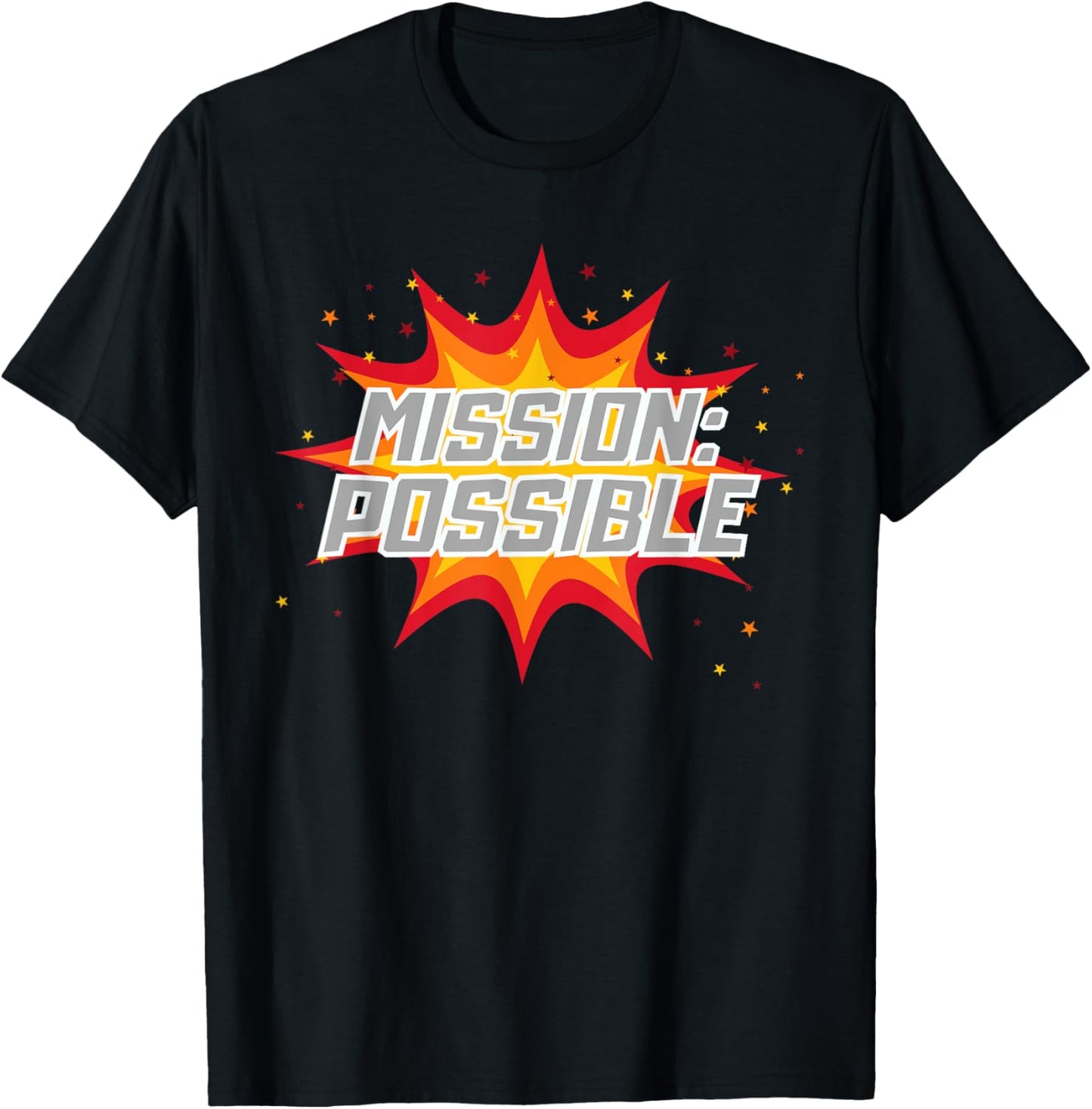 Mission Possible Motivational Inspirational School Teacher T-Shirt - T-Shirt | Black