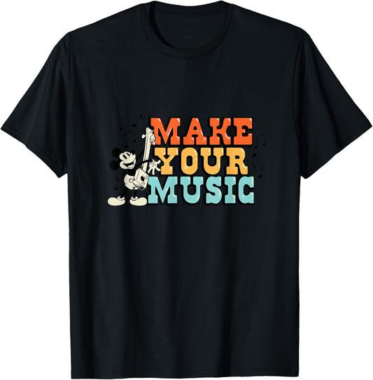Disney - Mickey Make Your Music T-Shirt - T-Shirt | Black
