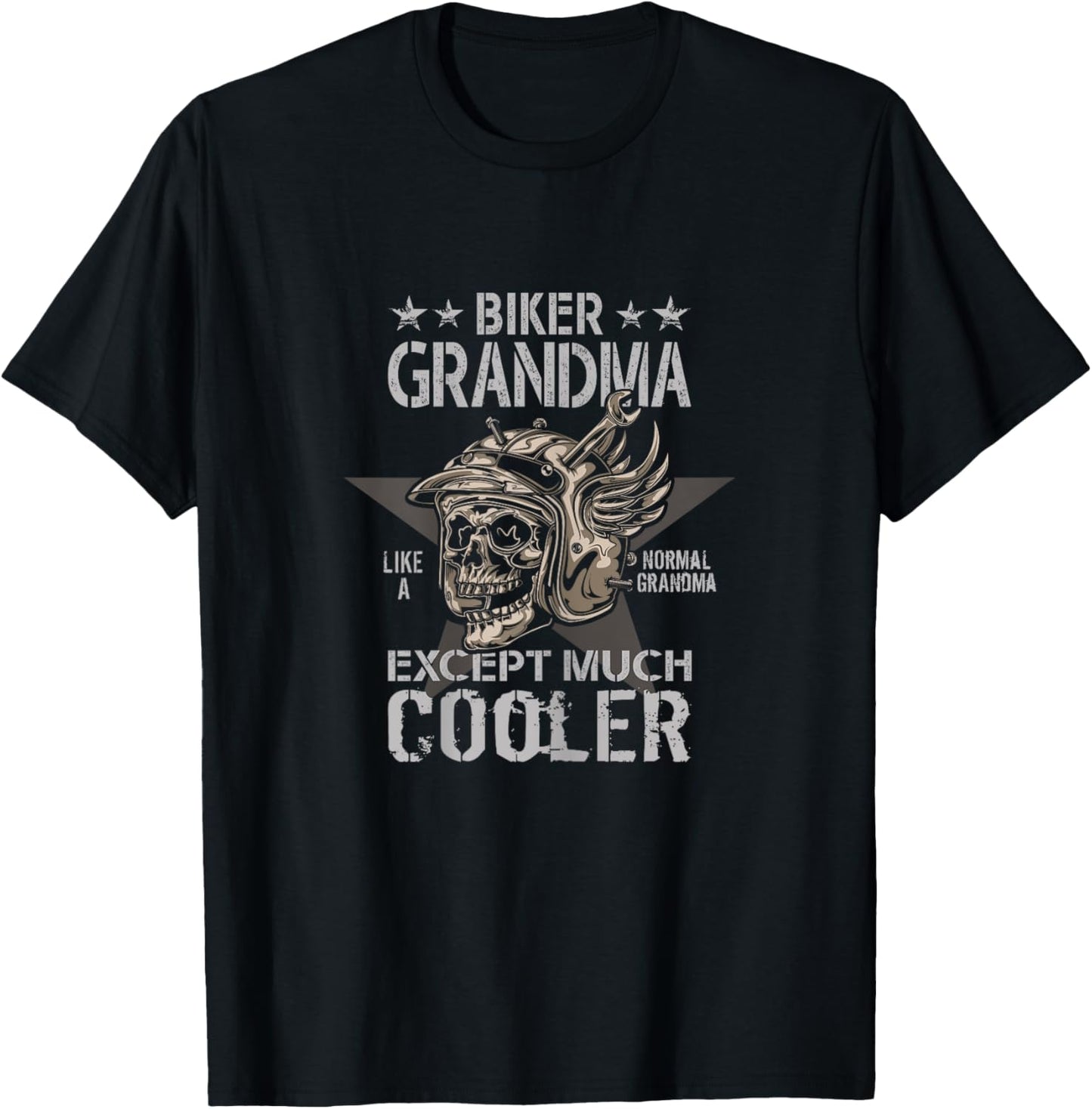 Biker Grandma - Motorbike Grandma Biker Grandma T-Shirt - T-Shirt | Black