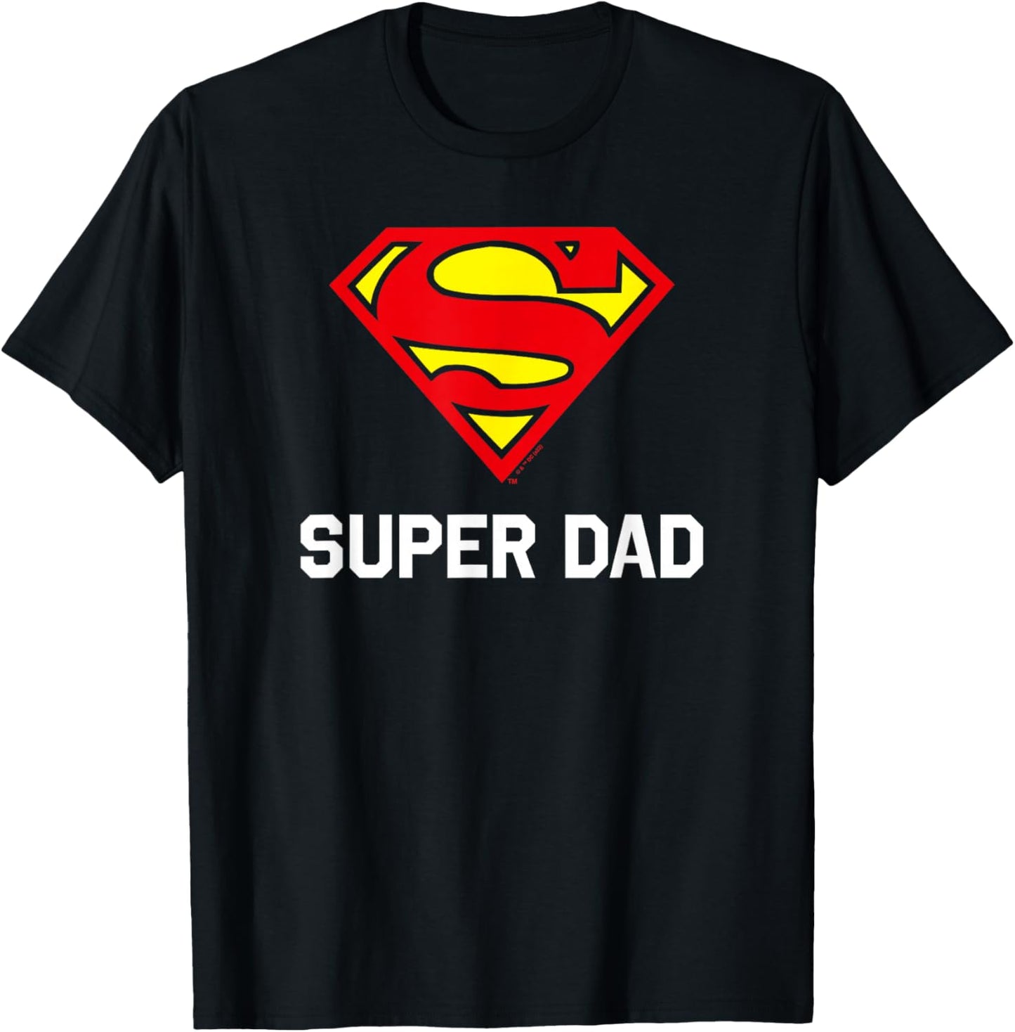 DC Comics Superman Father's Day Super Dad Logo T-Shirt - T-Shirt | Black