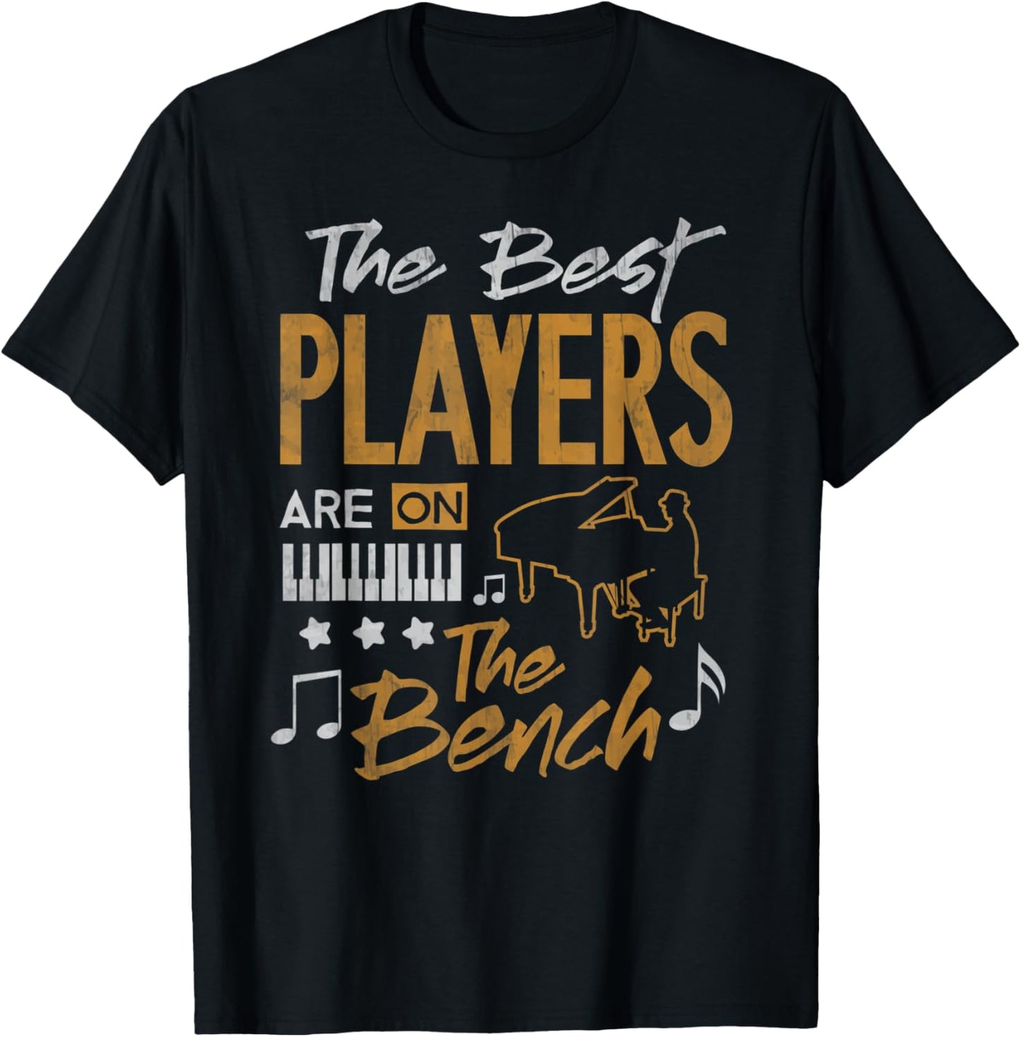 Piano Player Shirt Funny Pianist Music Lover Teacher Student Women Kids T-Shirt - T-Shirt | Black