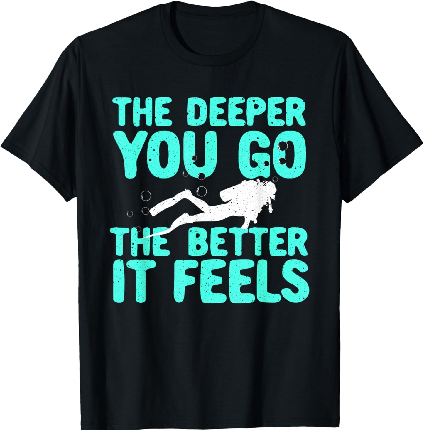 Funny Scuba Diving Themed Design Women Scuba Dive T-Shirt - T-Shirt | Black