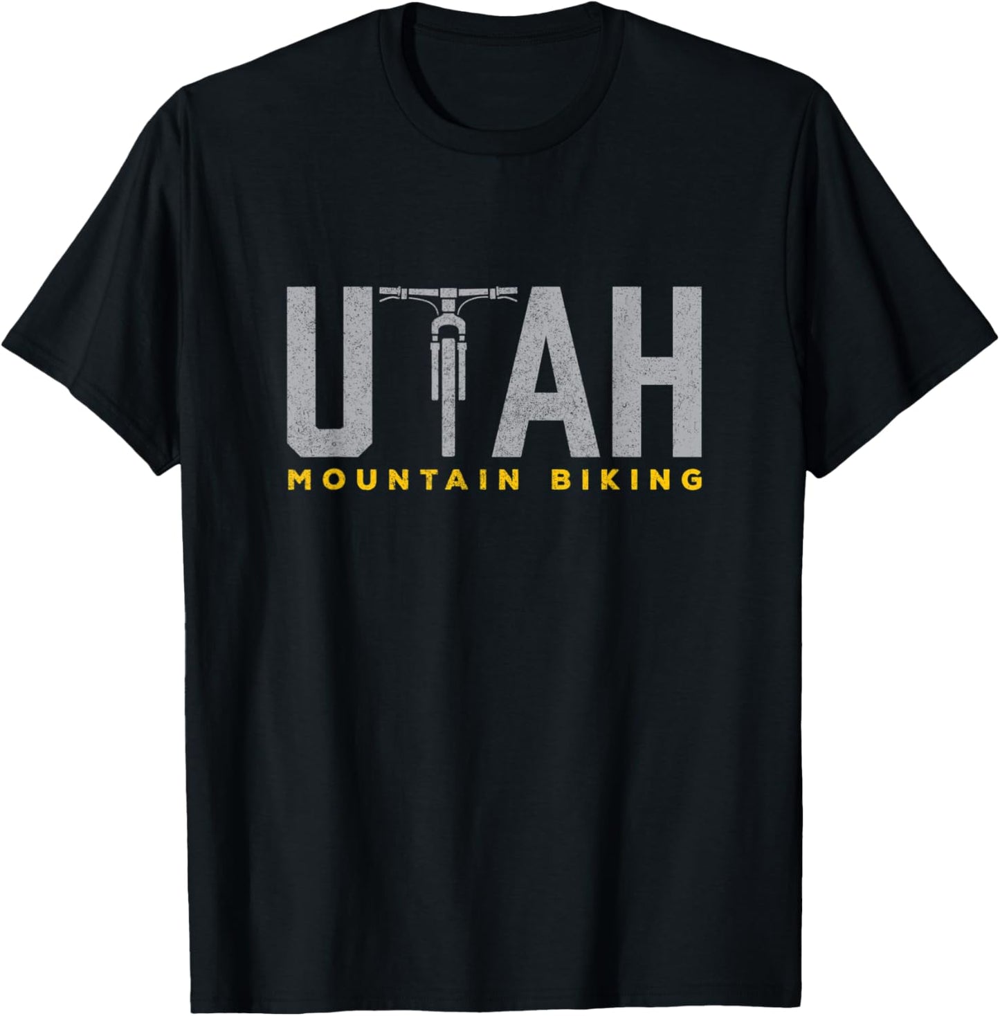 Retro UTAH Mountain Biking Moab MTB Trail Riding T-Shirt - T-Shirt | Black