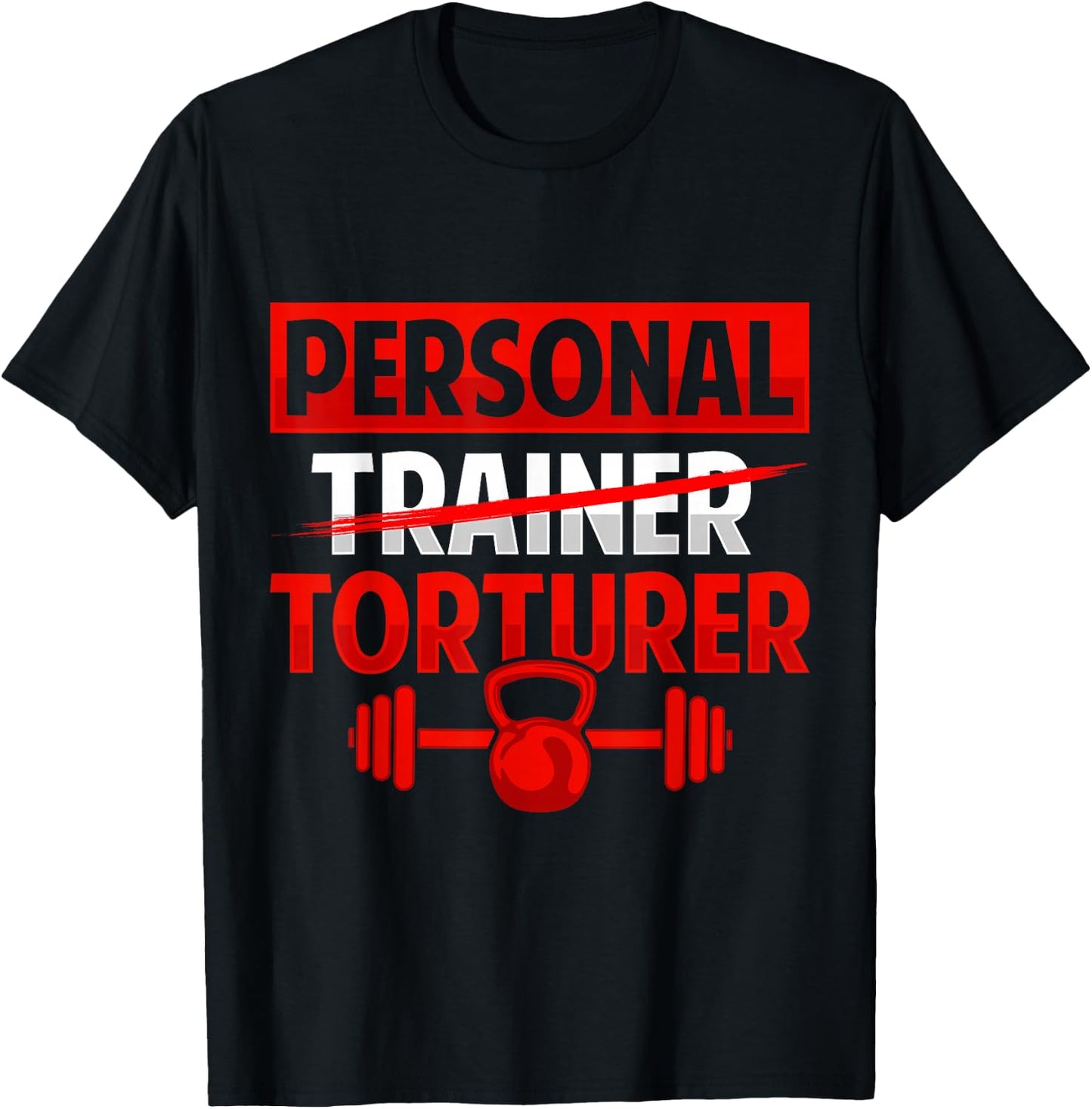 Personal Torturer Trainer Definition Fitness Coach Workout T-Shirt - T-Shirt | Black
