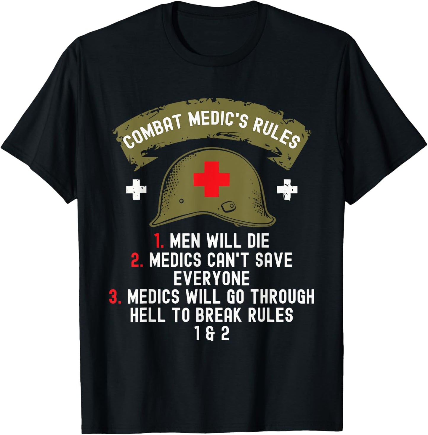Combat Medic First Aid Field Medic Military T-Shirt - T-Shirt | Black