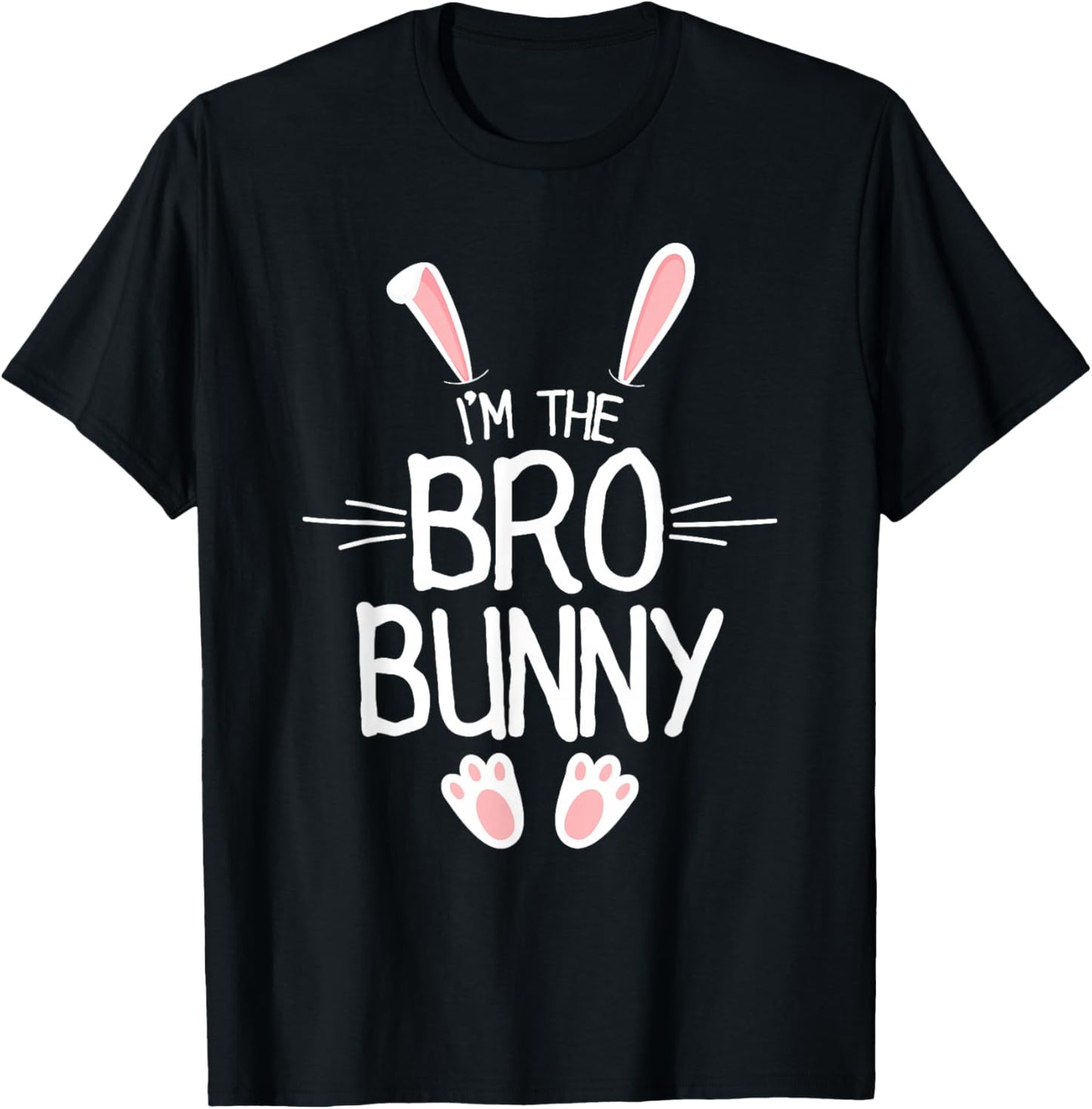 I'm The Brother Bunny Shirt Boys Cute Matching Family Easter T-Shirt - T-Shirt | Black