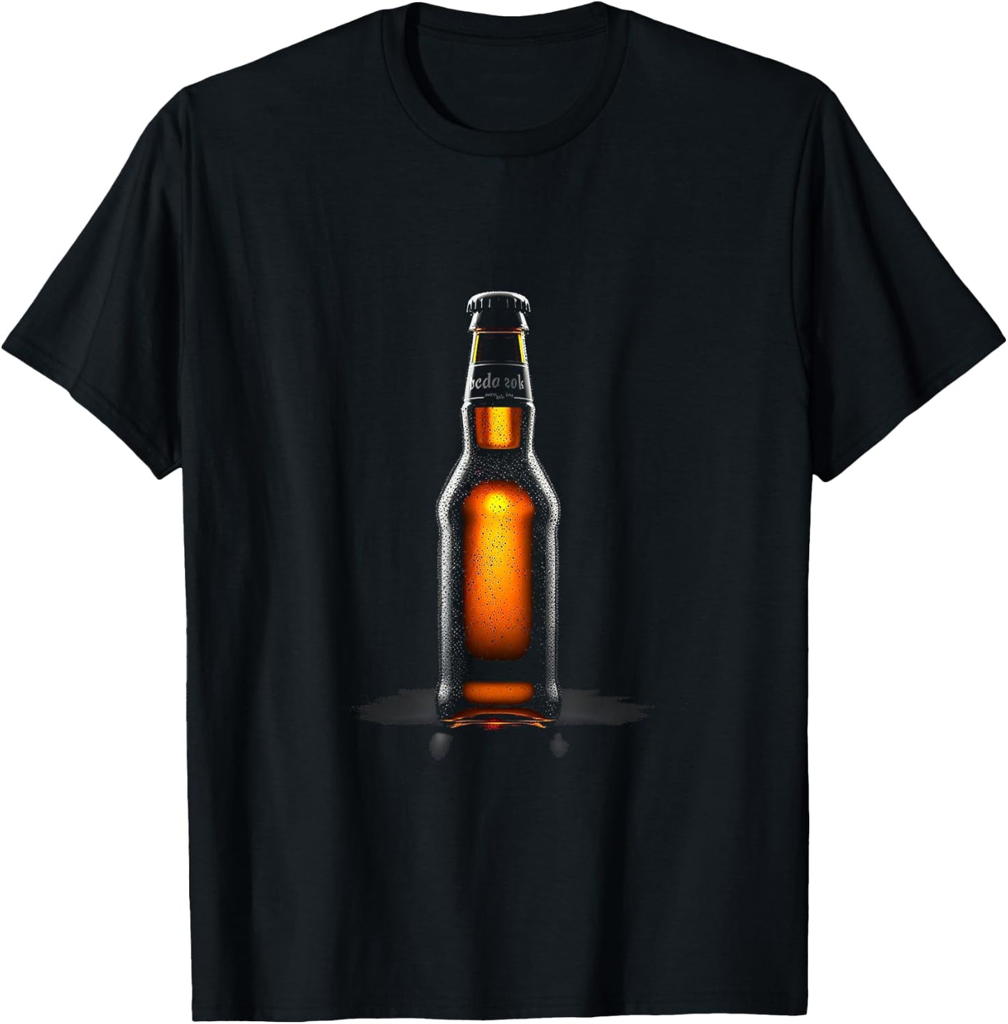 Ocdo Zok Photorealistic IPA Beer Bottle T-Shirt - T-Shirt | Black